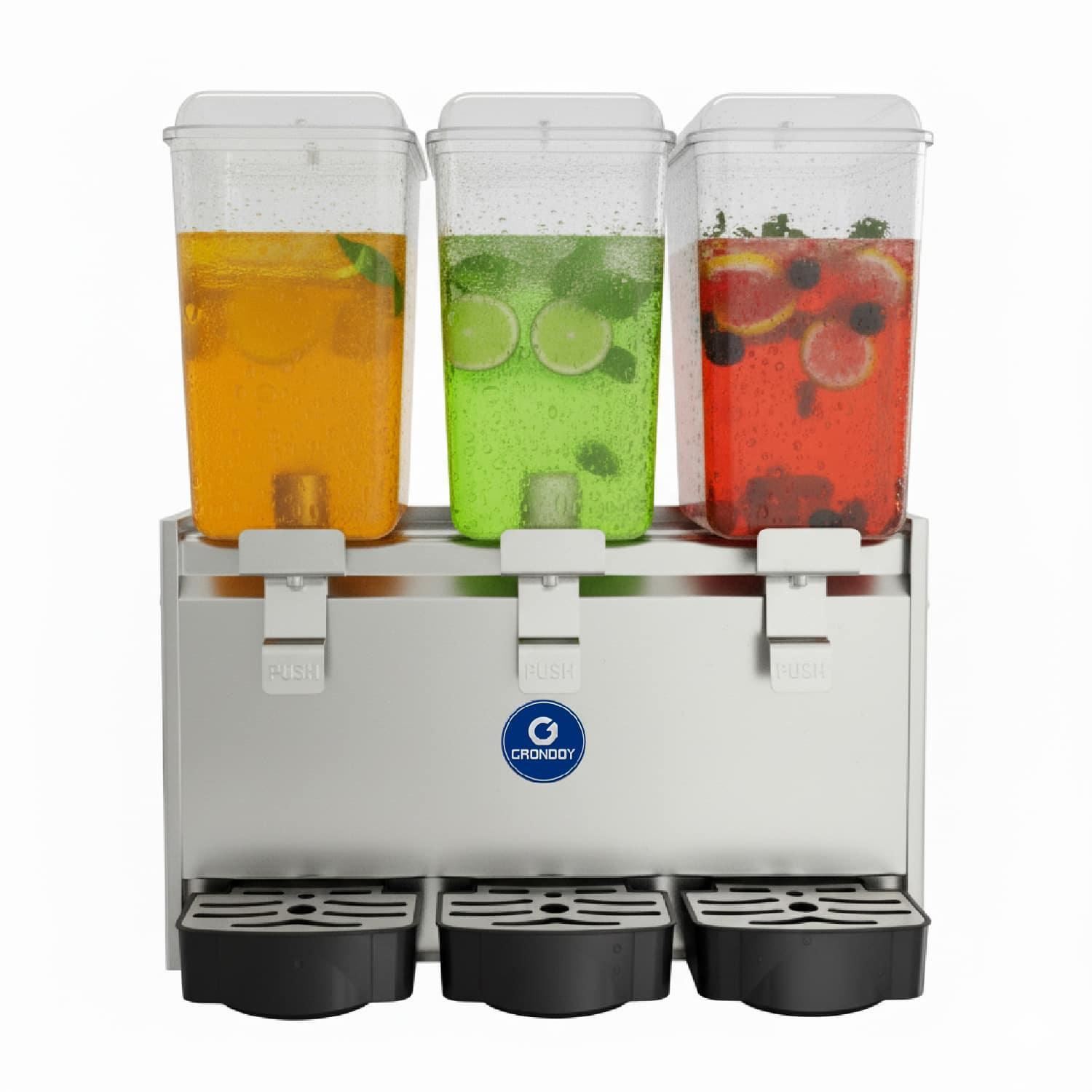 Dispensador de Bebidas 3 Tolvas 54 Litros GRONDOY – Uso Comercial Profesional