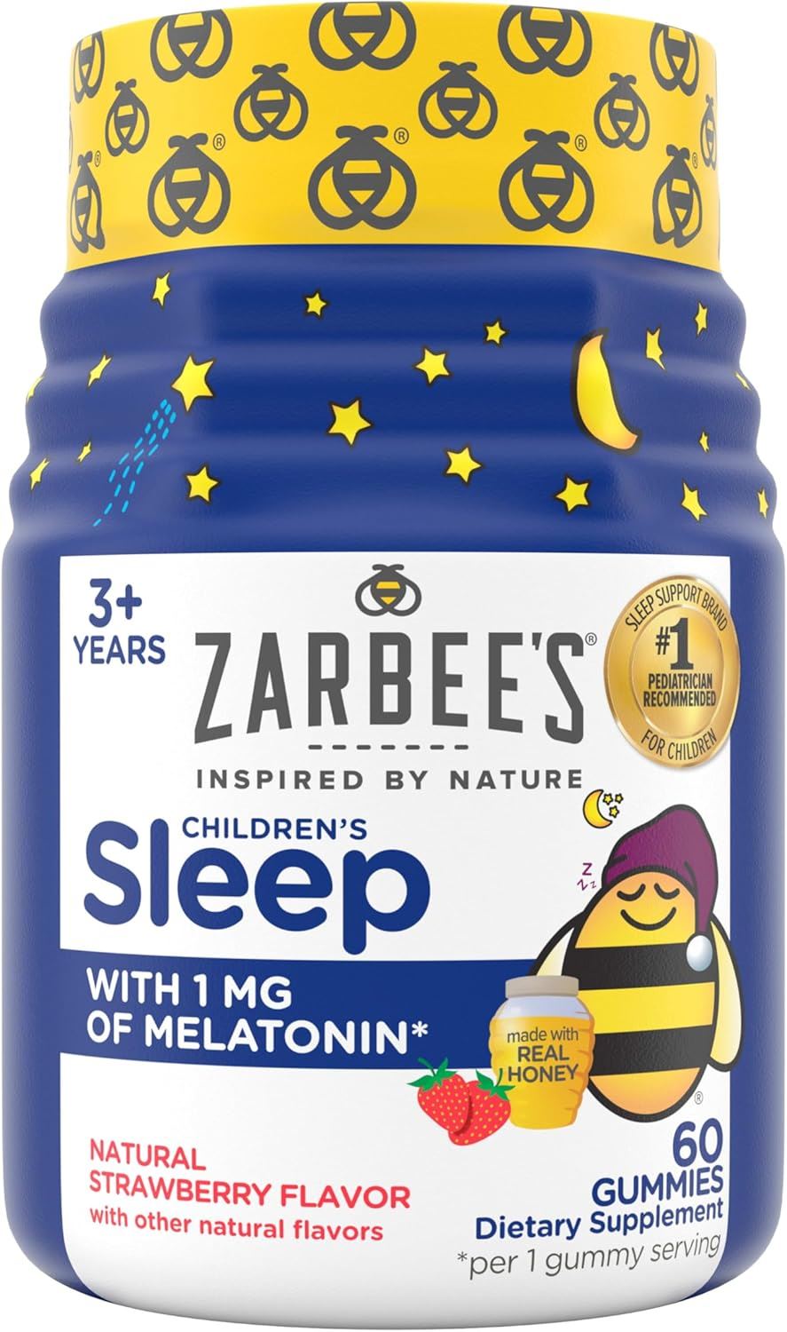 Zarbees Naturals Melatonina para Niños 60 gomitas