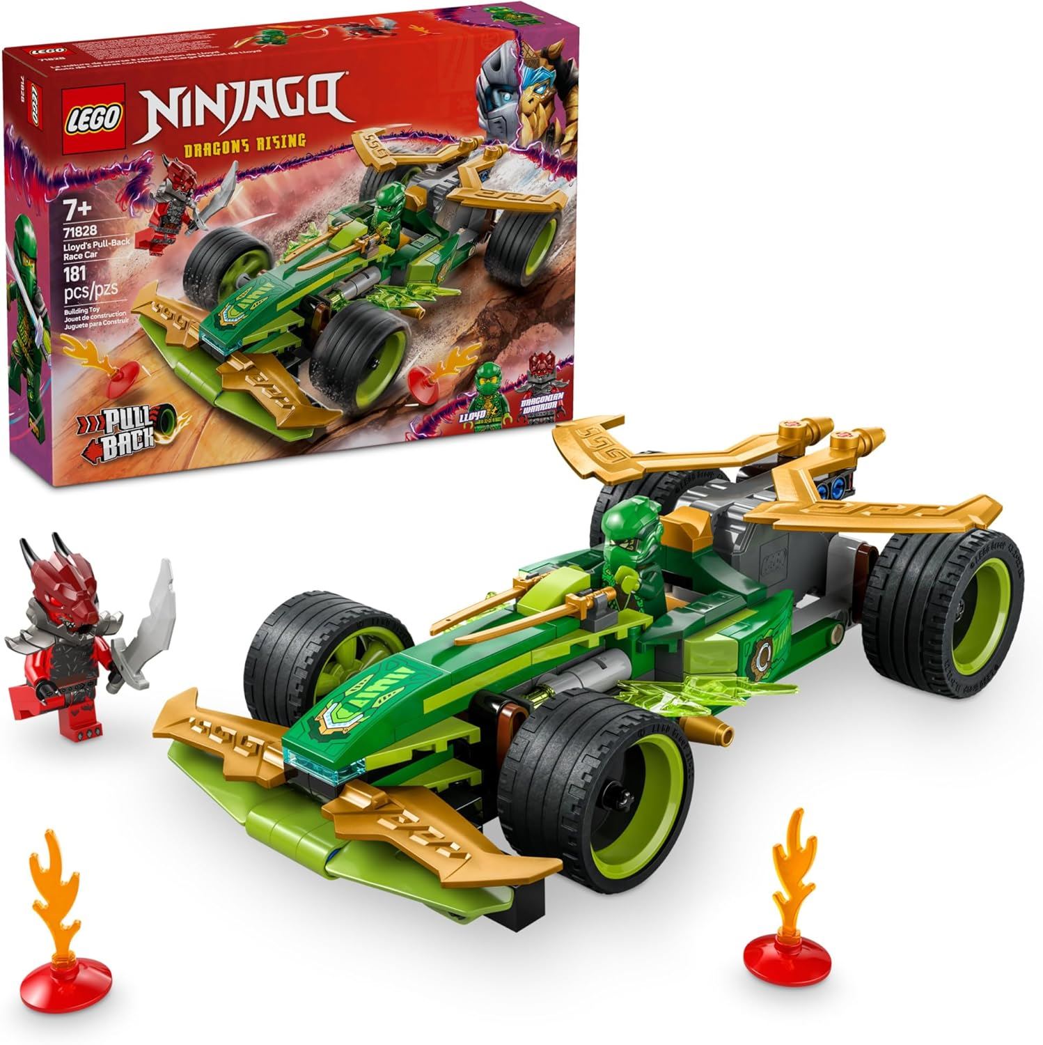 LEGO NINJAGO Auto de Carreras de Arrastre de Lloyd