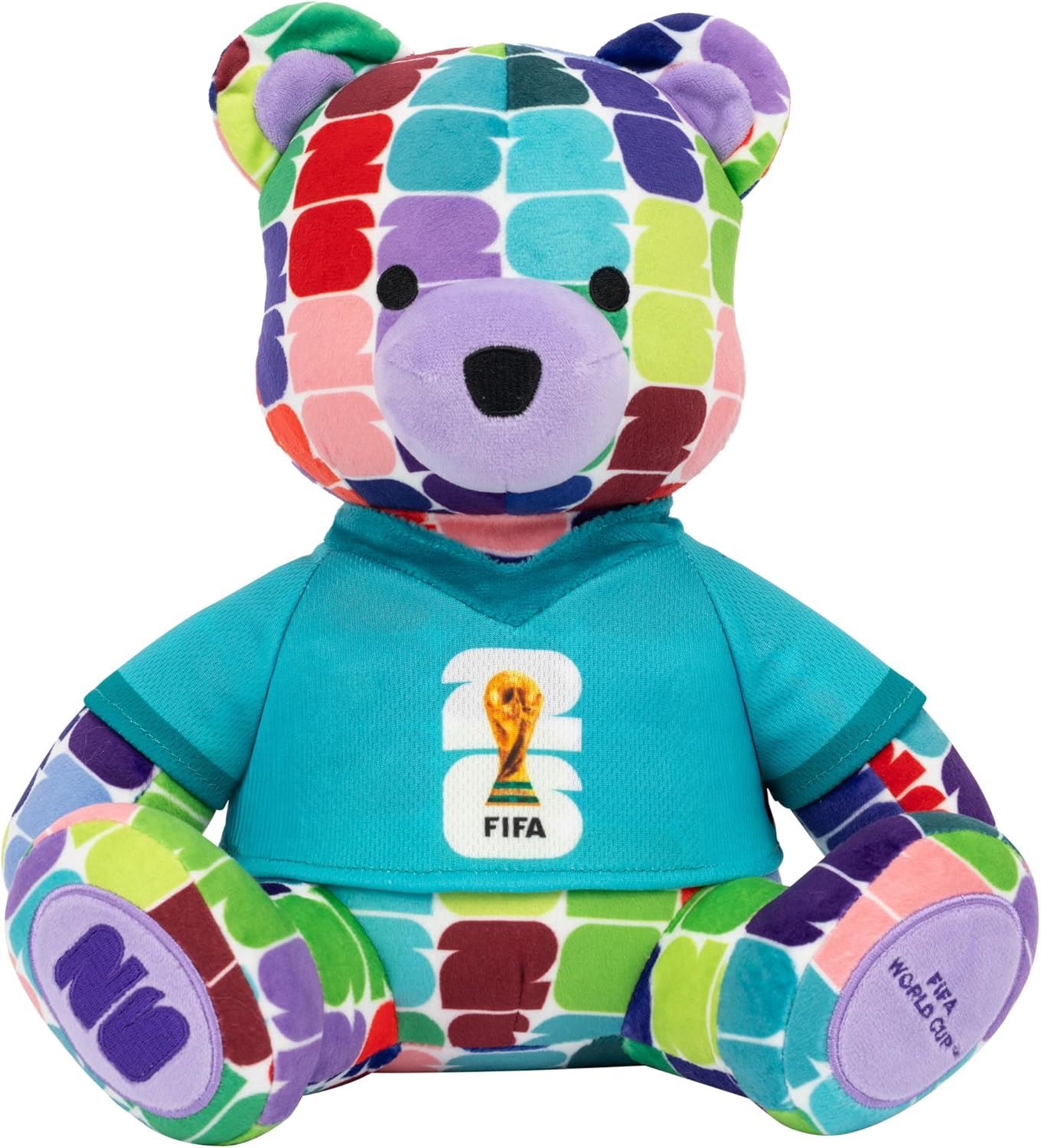 Oso de peluche colorido de 25 cm Copa Mundial de la FIFA 2026