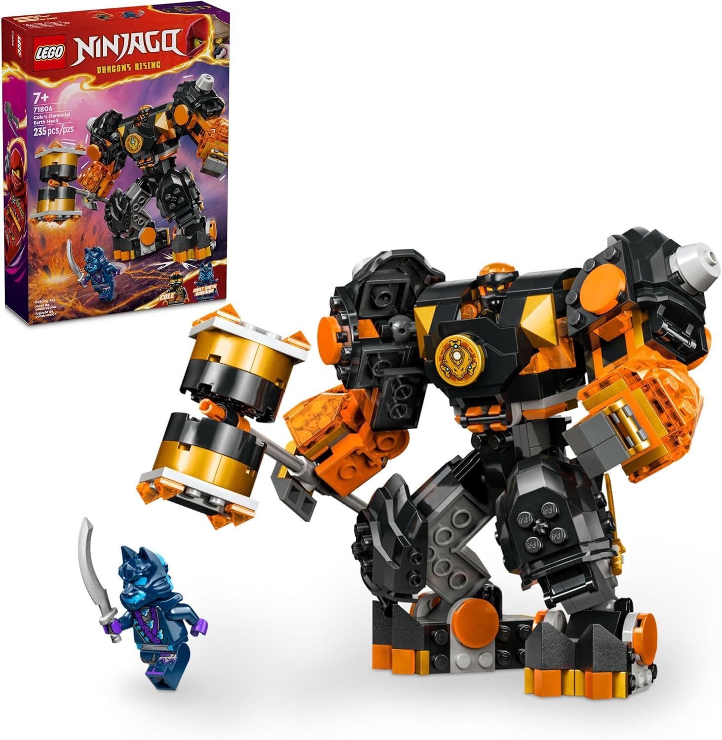 LEGO NINJAGO Mech elemental de Tierra de Cole