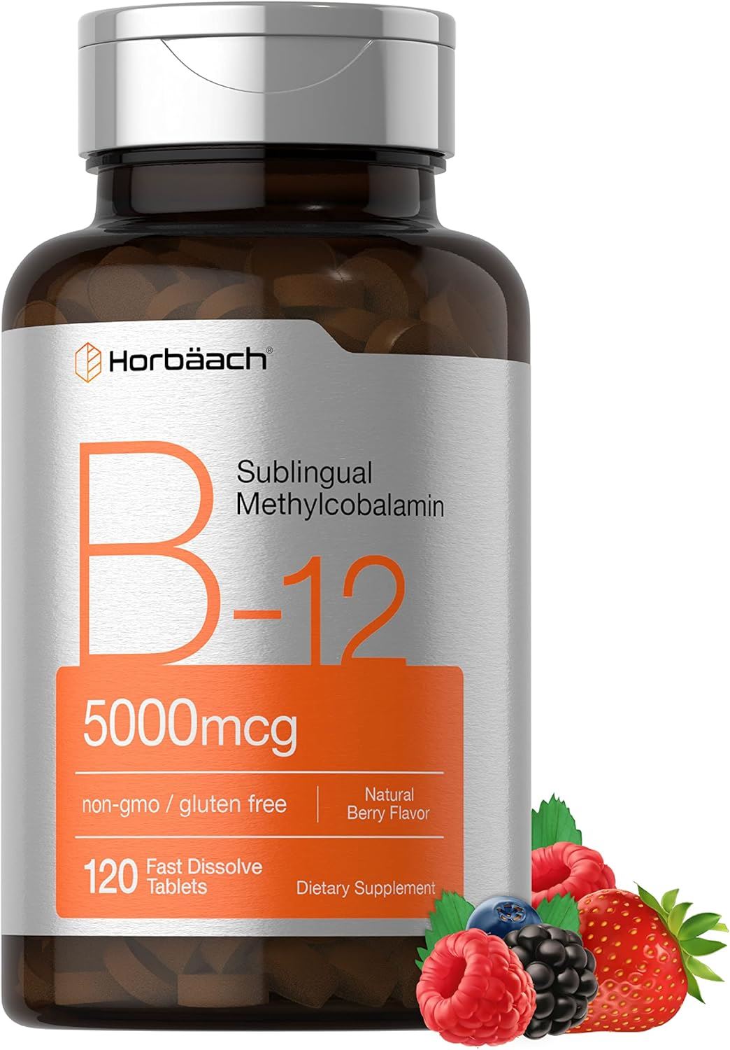 Horbaach B12 Vitamin 5000 Mcg 120 Tabletas