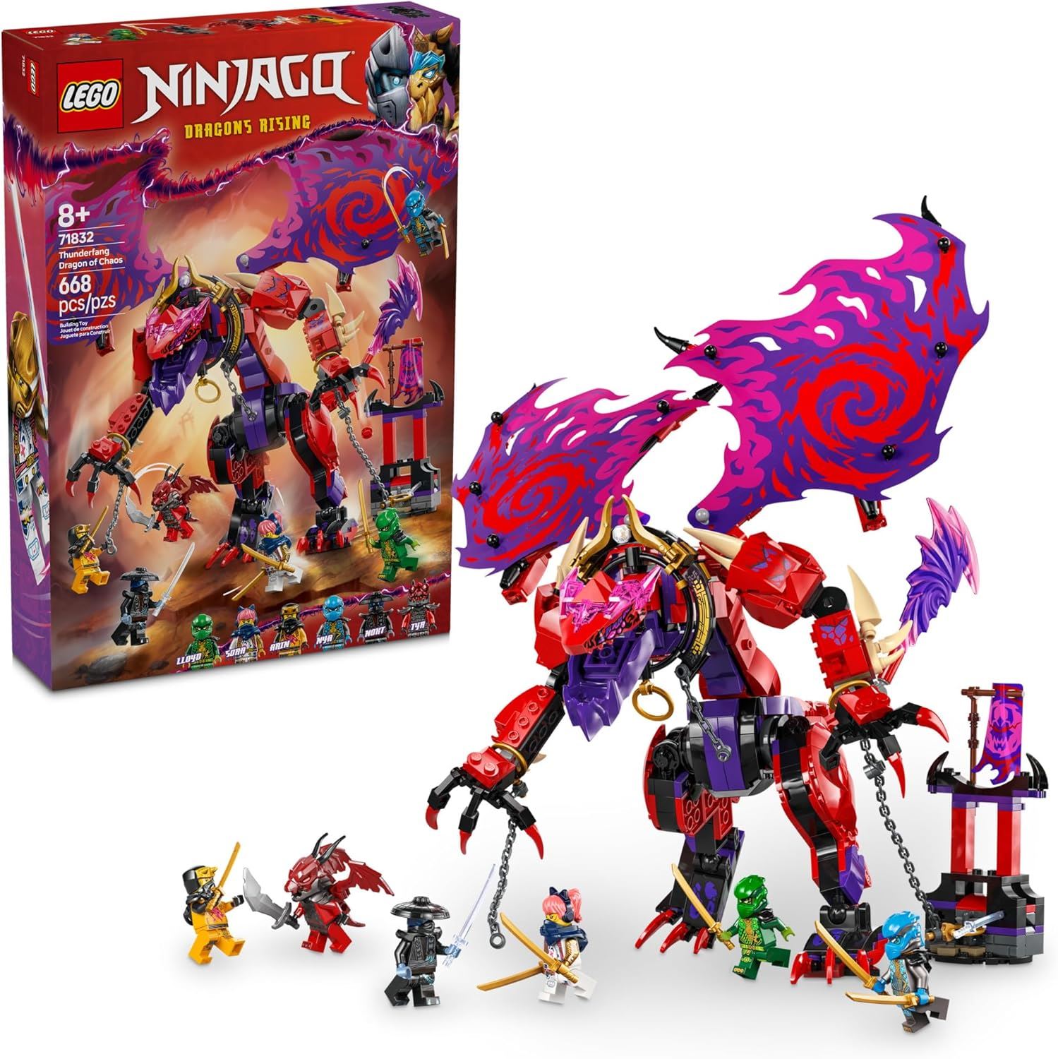 LEGO NINJAGO Thunderfang Dragon of Chaos (Dragón Thunderfang del Caos)