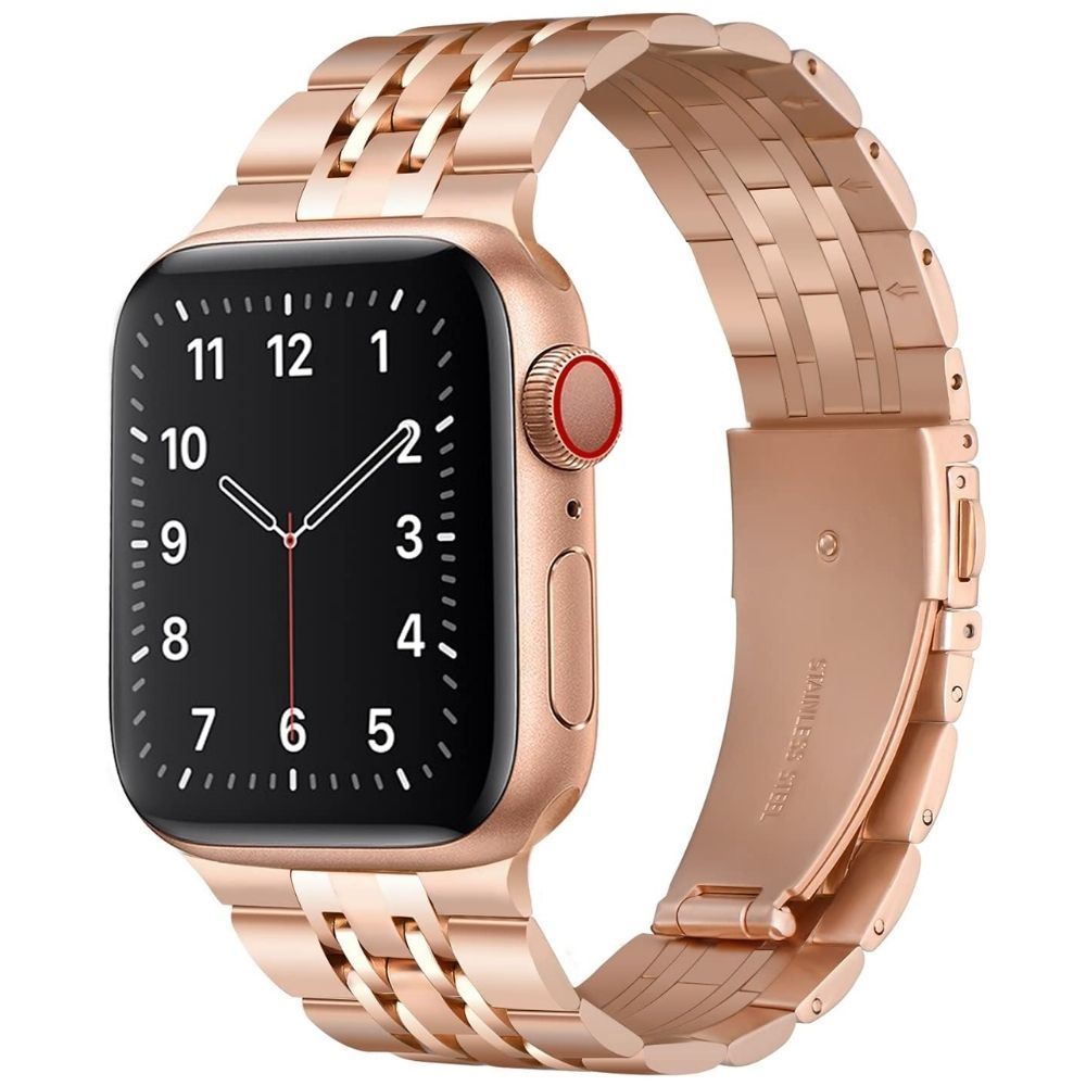Correa de Acero Inoxidable Loop para Apple Watch 46mm S10 S11 Rose Gold