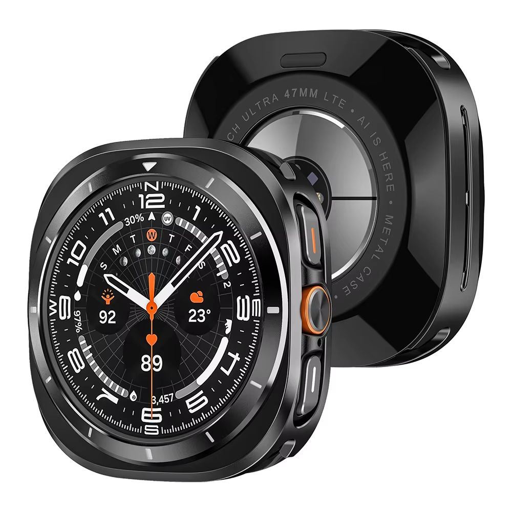 Funda Case de Metal Para Samsung Galaxy Watch Ultra 47mm Negro