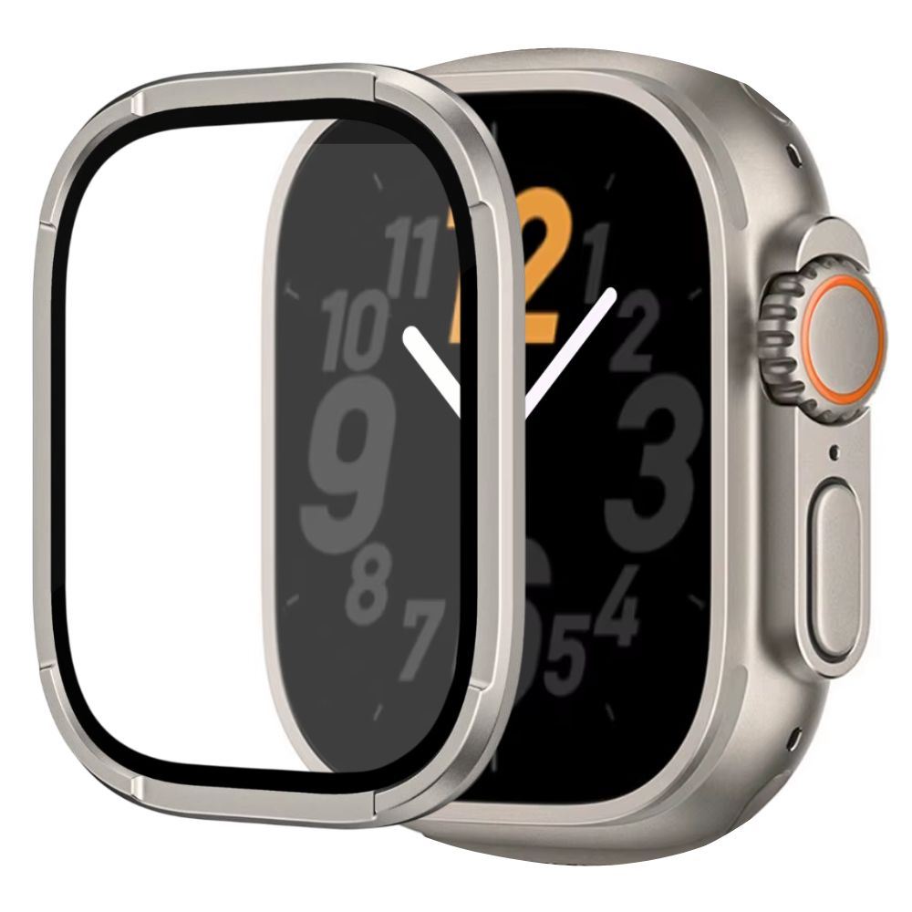 Protector de Pantalla Metal y Mica de Vidrio para Apple Watch Ultra Military Ti