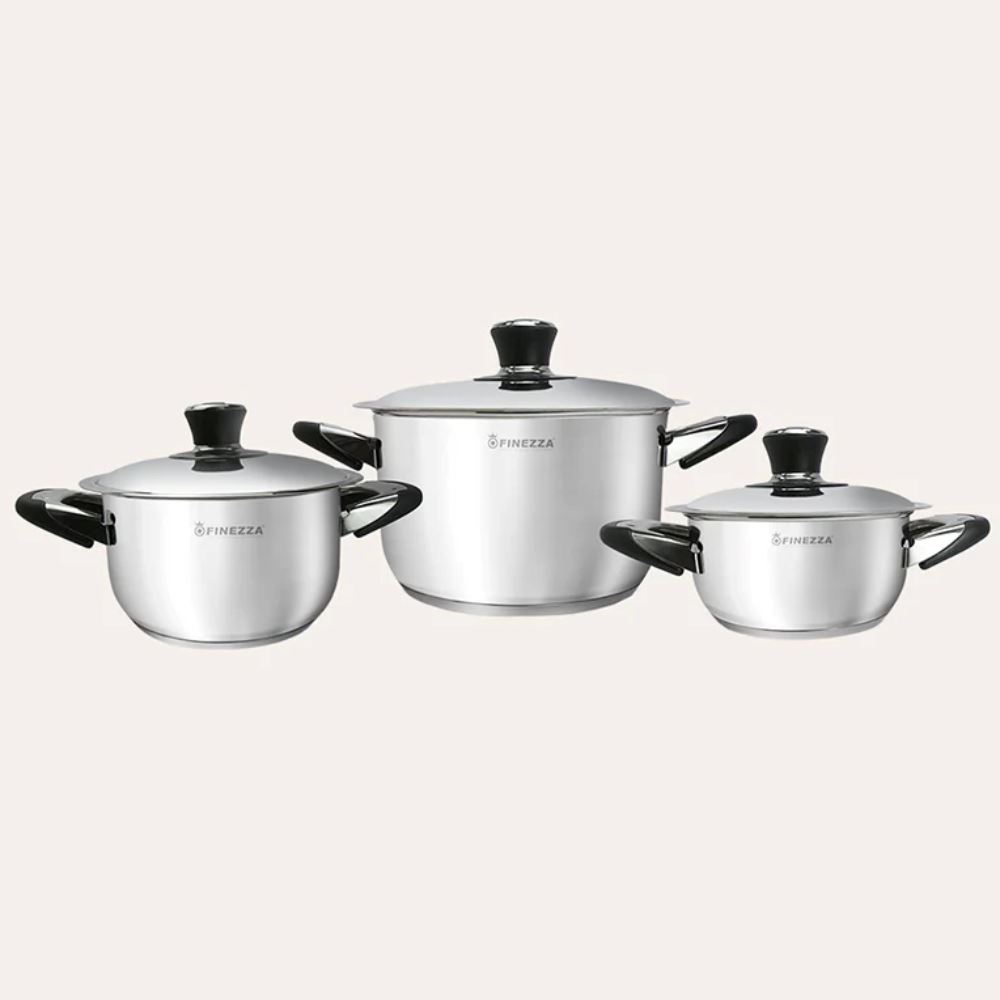 Juego de ollas de acero de 6 piezas FZ-605TS-IN