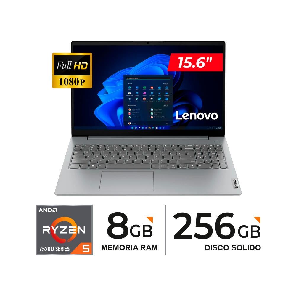 LAPTOP LENOVO V15 G4 AMN 15.6" FHD TN AMD Ryzen 5 7520U 8G 256GB Freedos