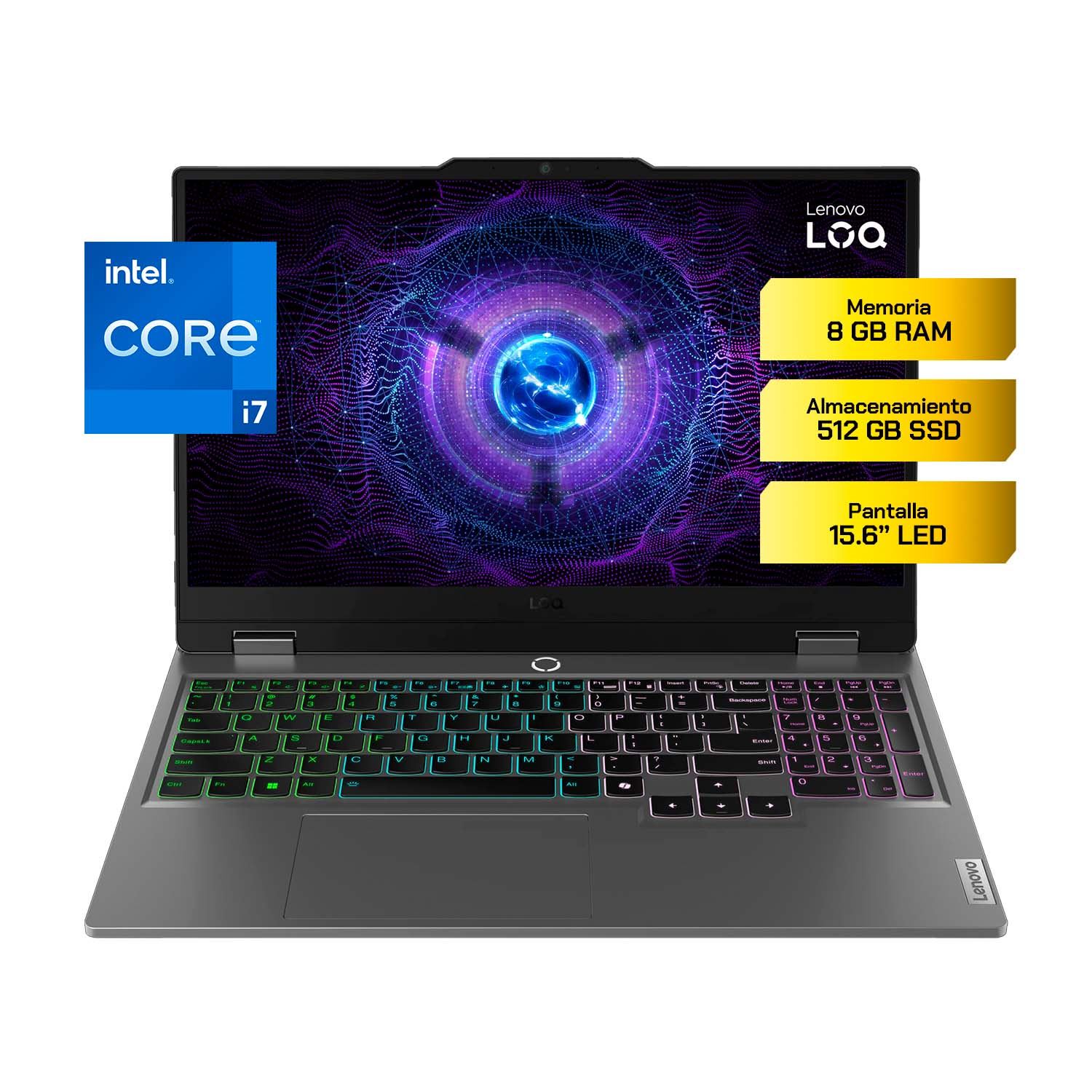 Laptop Lenovo LOQ 15IRX9 Intel Core i7 16GB 512GB SSD RTX 4050 6GB 15.6" FHD 144Hz