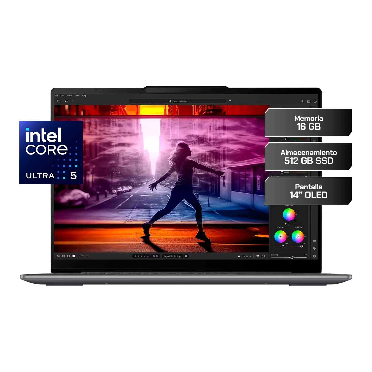 Laptop Lenovo Yoga Slim 7 14″ OLED Intel Core Ultra 5 16GB 512GB SSD Windows 11