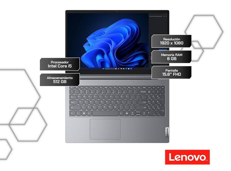 Laptop Lenovo V15 G5 IRL i5 16GB 512GB SSD 15.6 FHD