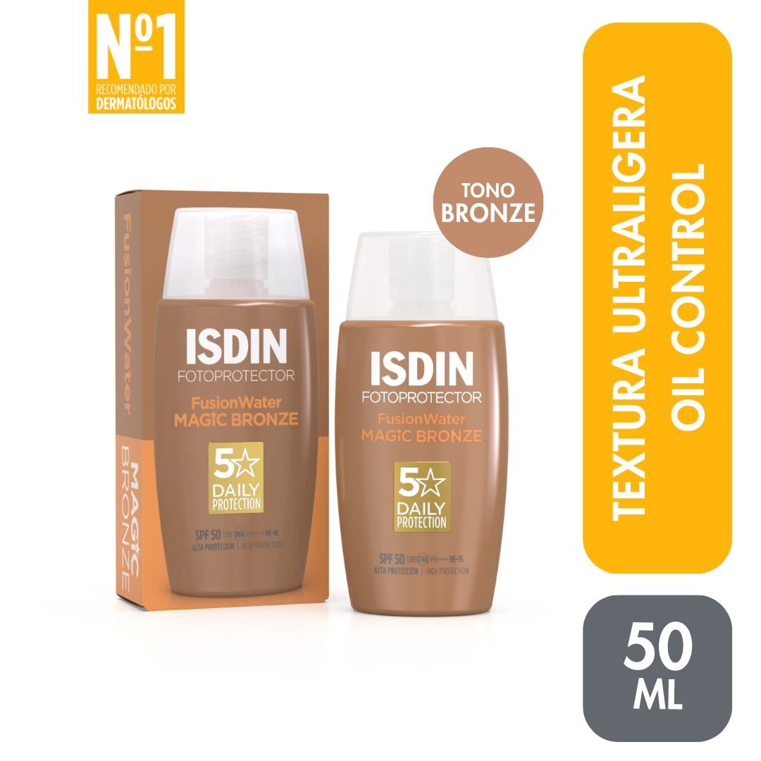 Isdin Fotoprotector Fusion Water Magic color Bronze Oil Control SPF 50