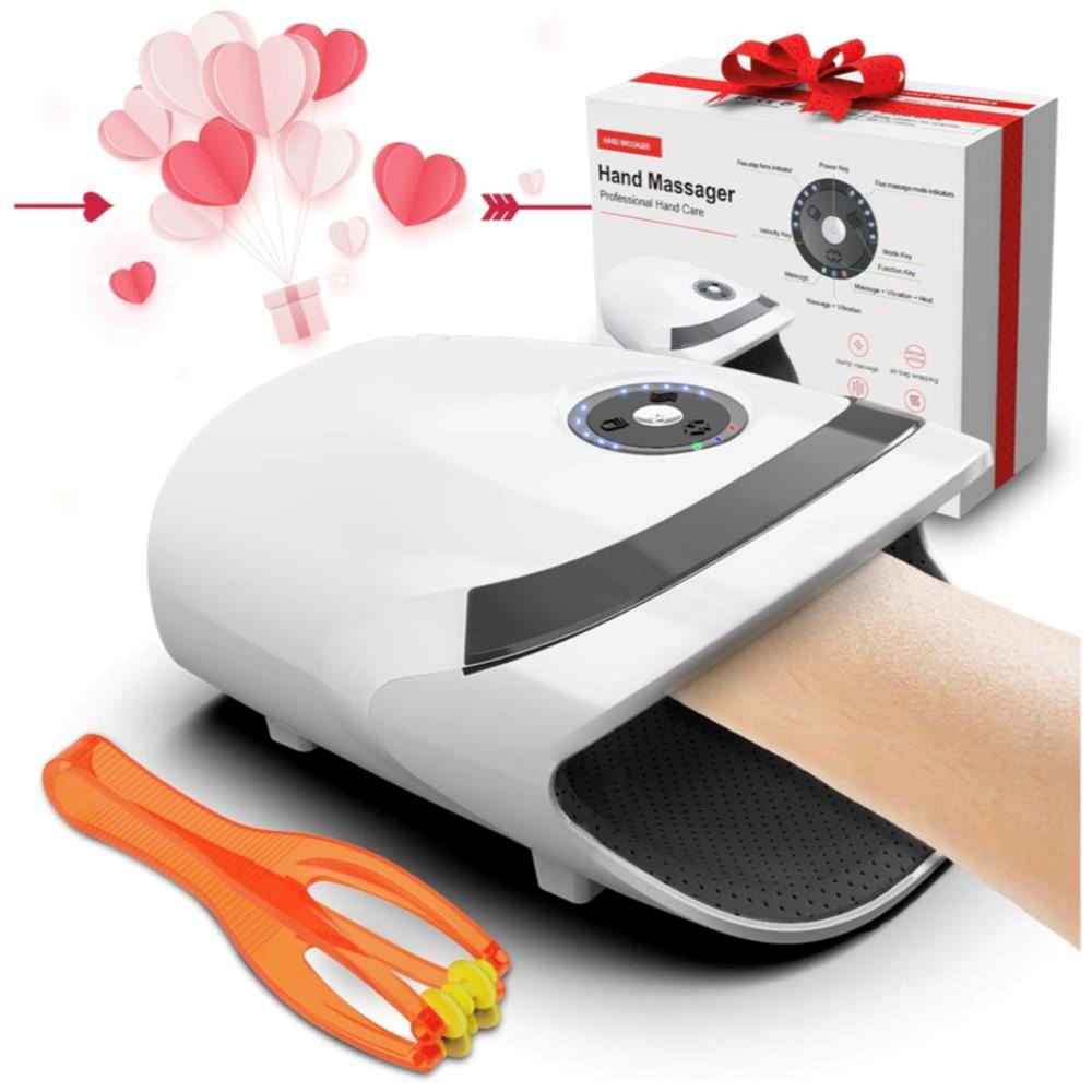 Masajeador de manos con compresión y ondas leves de calor para artritis y túnel carpiano