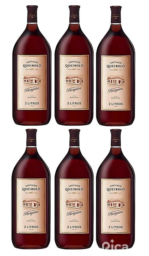 Vino Santiago Queirolo Borgoña 2L - 6 UND