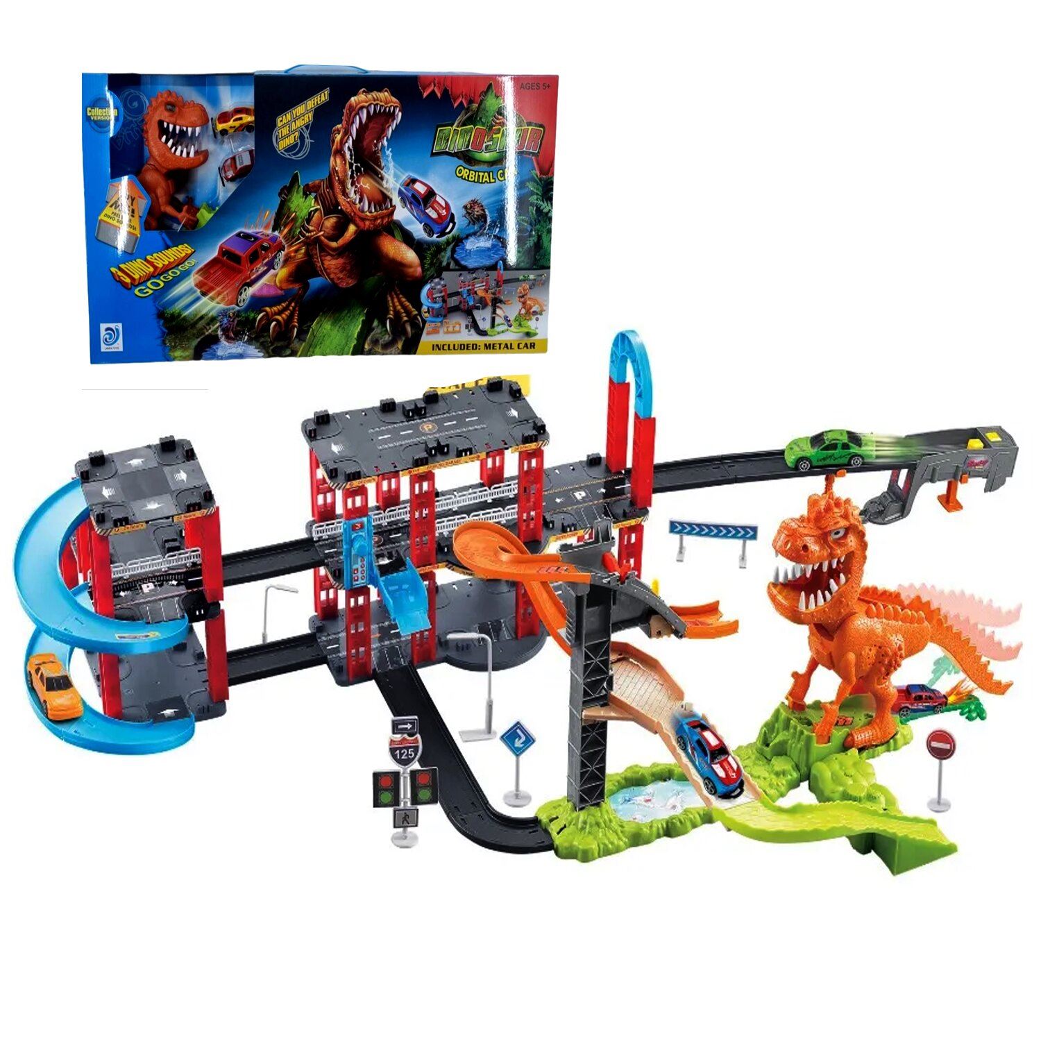 Juguete Pista de Carrera de Dinosaurio Orbital 92