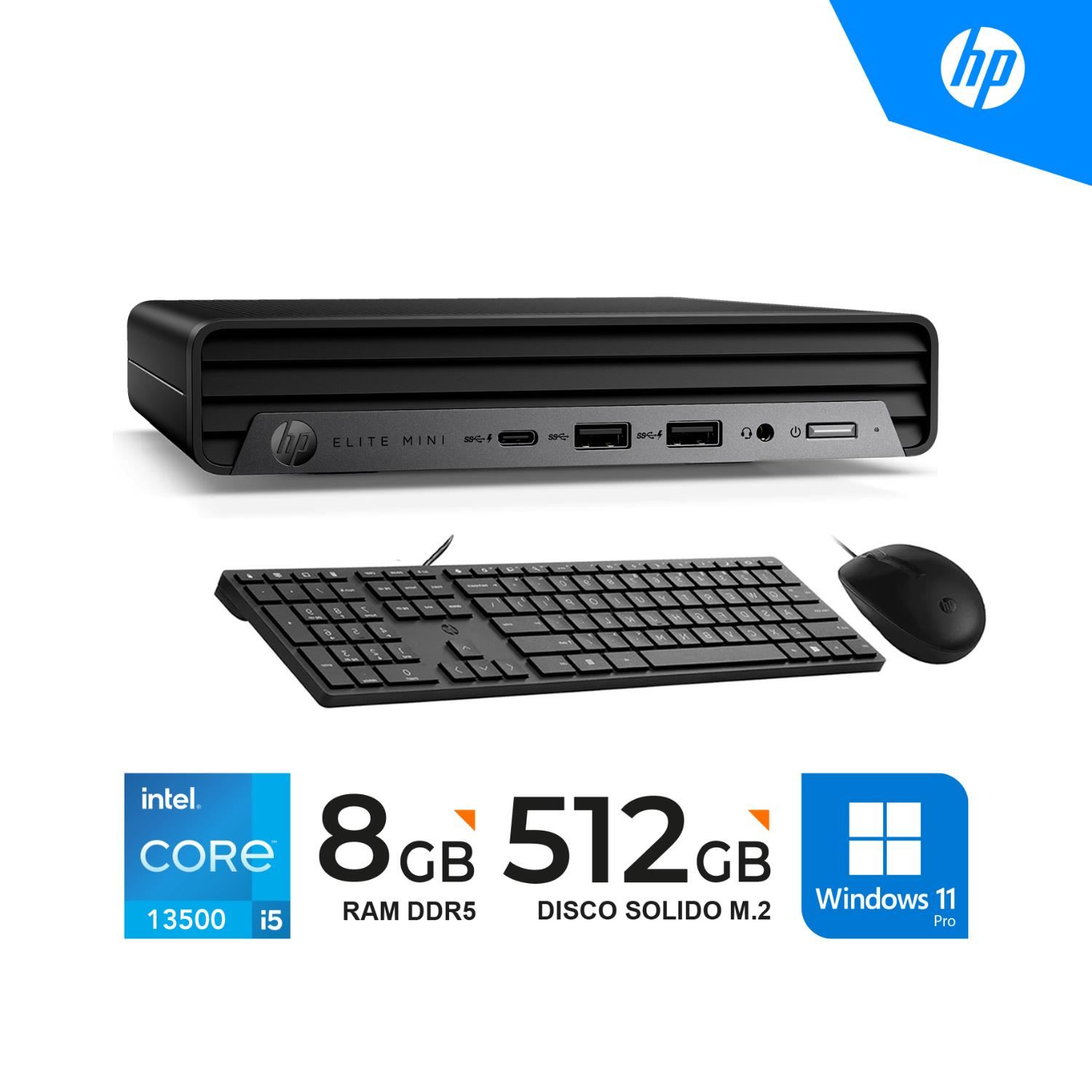 MINI PC HP ELITE 800 G9 I5-13500 8GB 512GB W11 PRO
