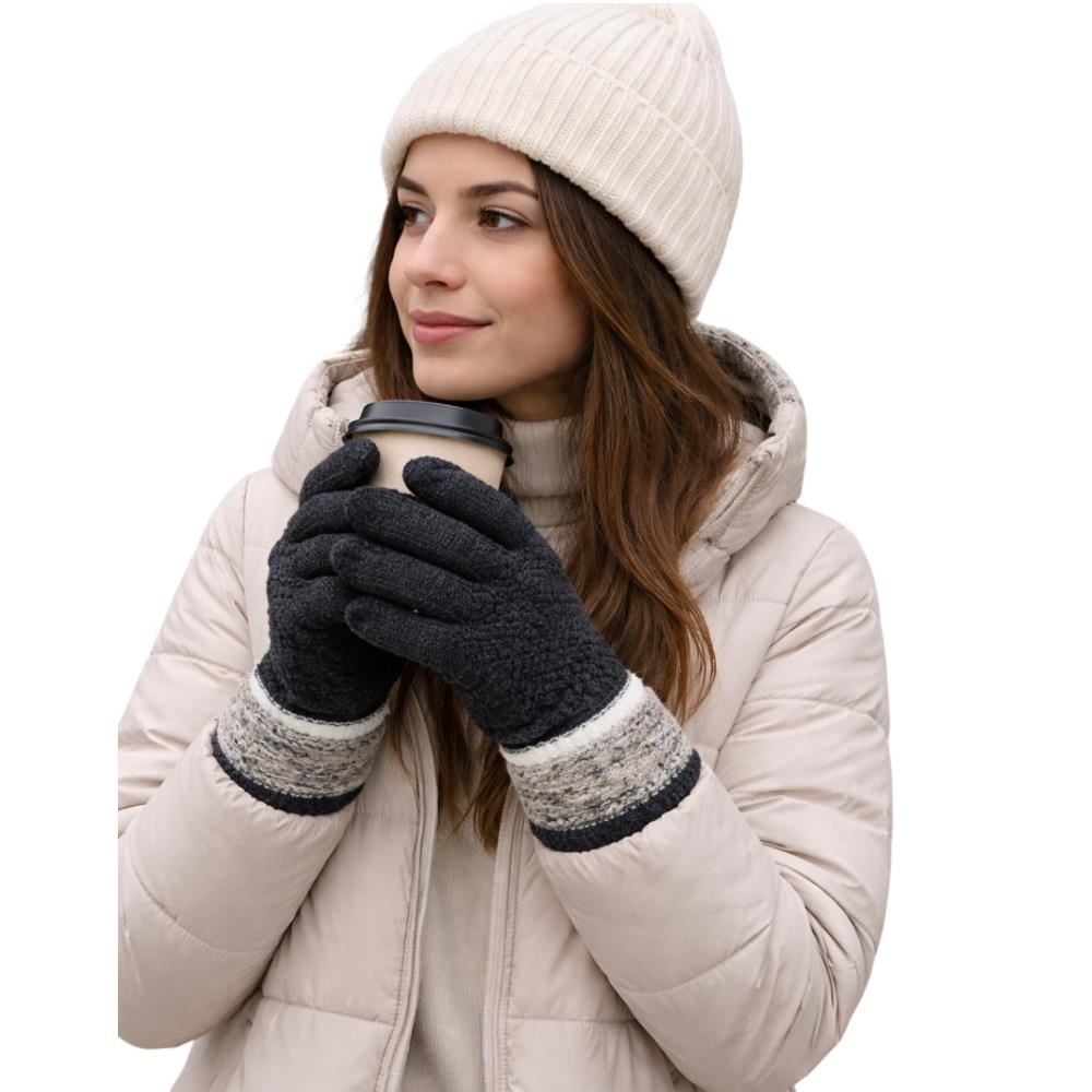 Guantes de invierno Casual Afelpado color variado