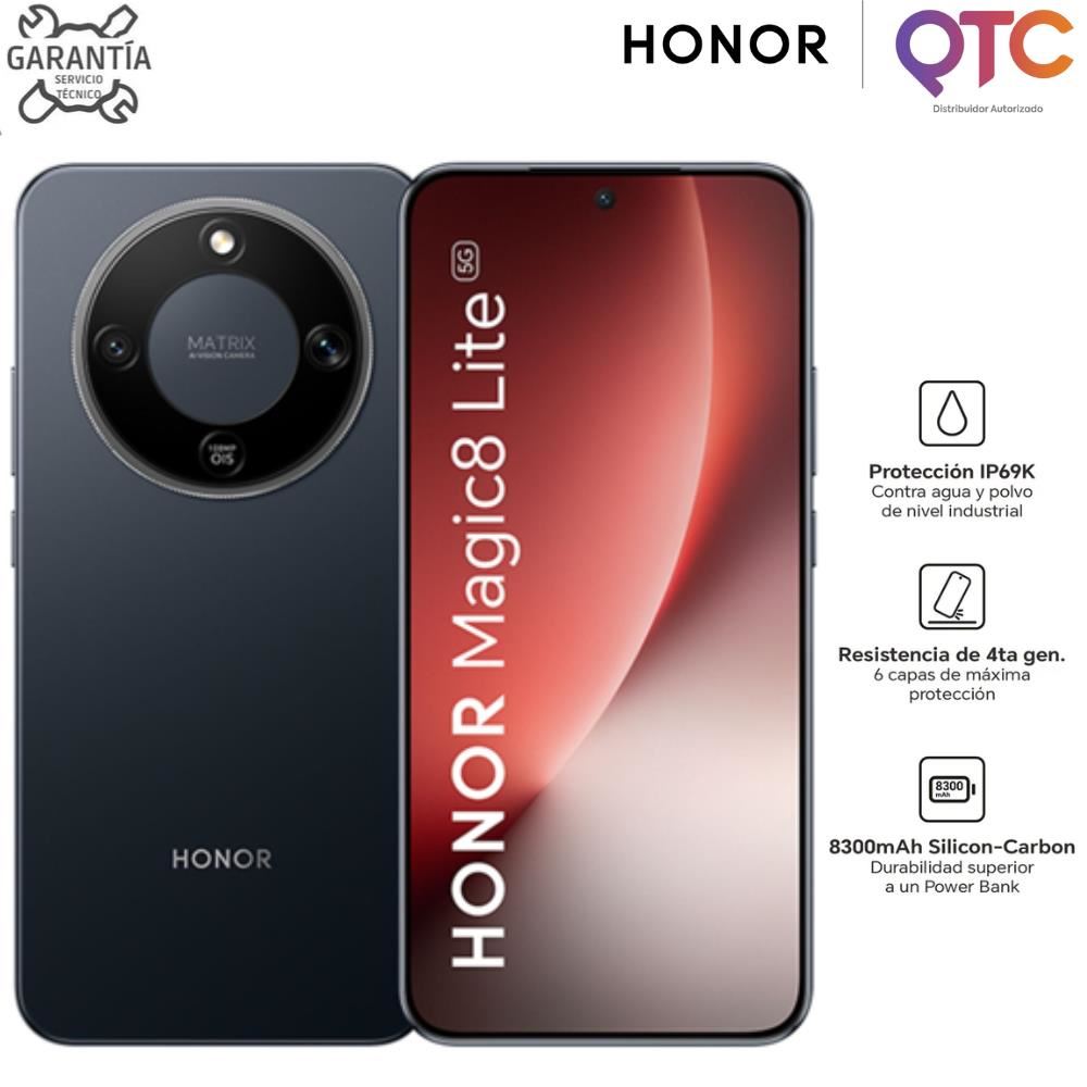 Celular Honor Magic 8 Lite 8GB 512GB Negro