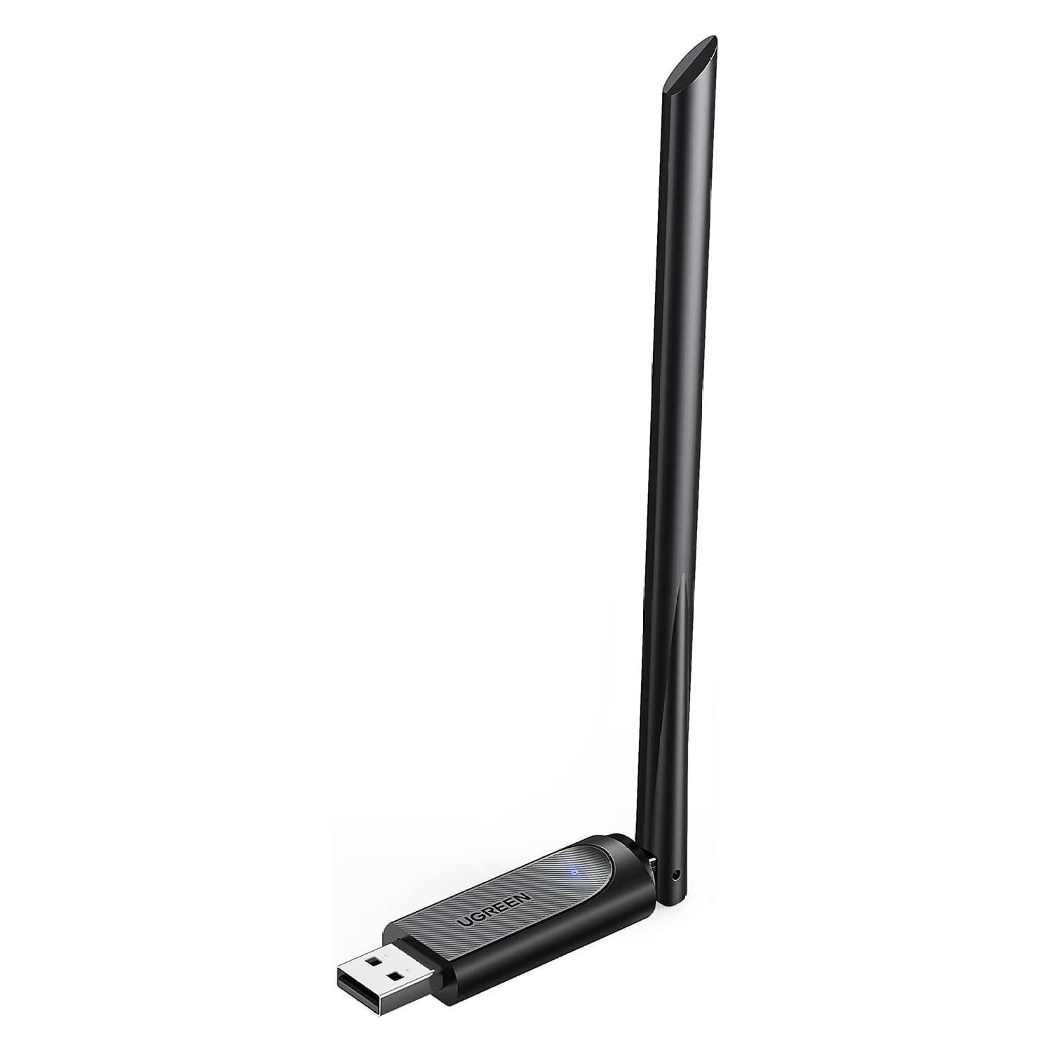 UGREEN Adaptador WiFi USB AC650 Antena Doble Banda 2.4G/5G 6dBi 433Mbps CM496 - 90339