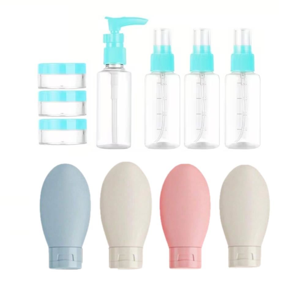 Kit 11 botellas de viaje contenedores portátiles