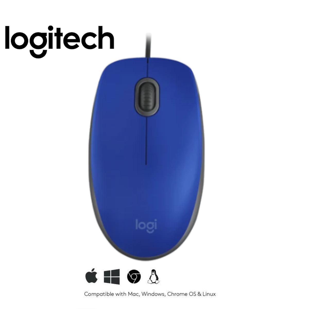 MOUSE LOGITECH M110 SILENT OPTICO USB BLUE
