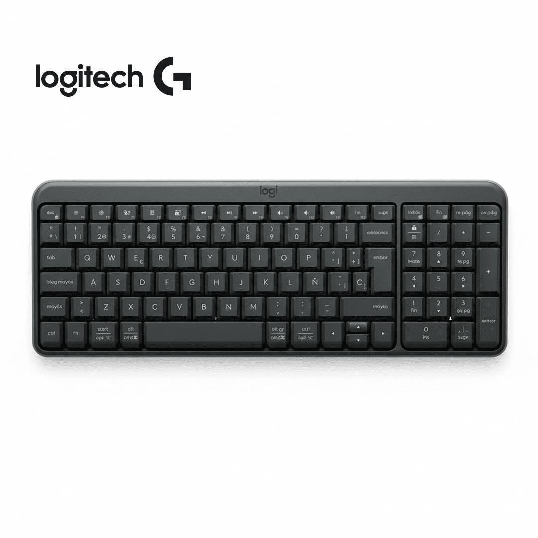 Teclado Logitech K250 Inalámbrico Compacto Bluetooth Negro