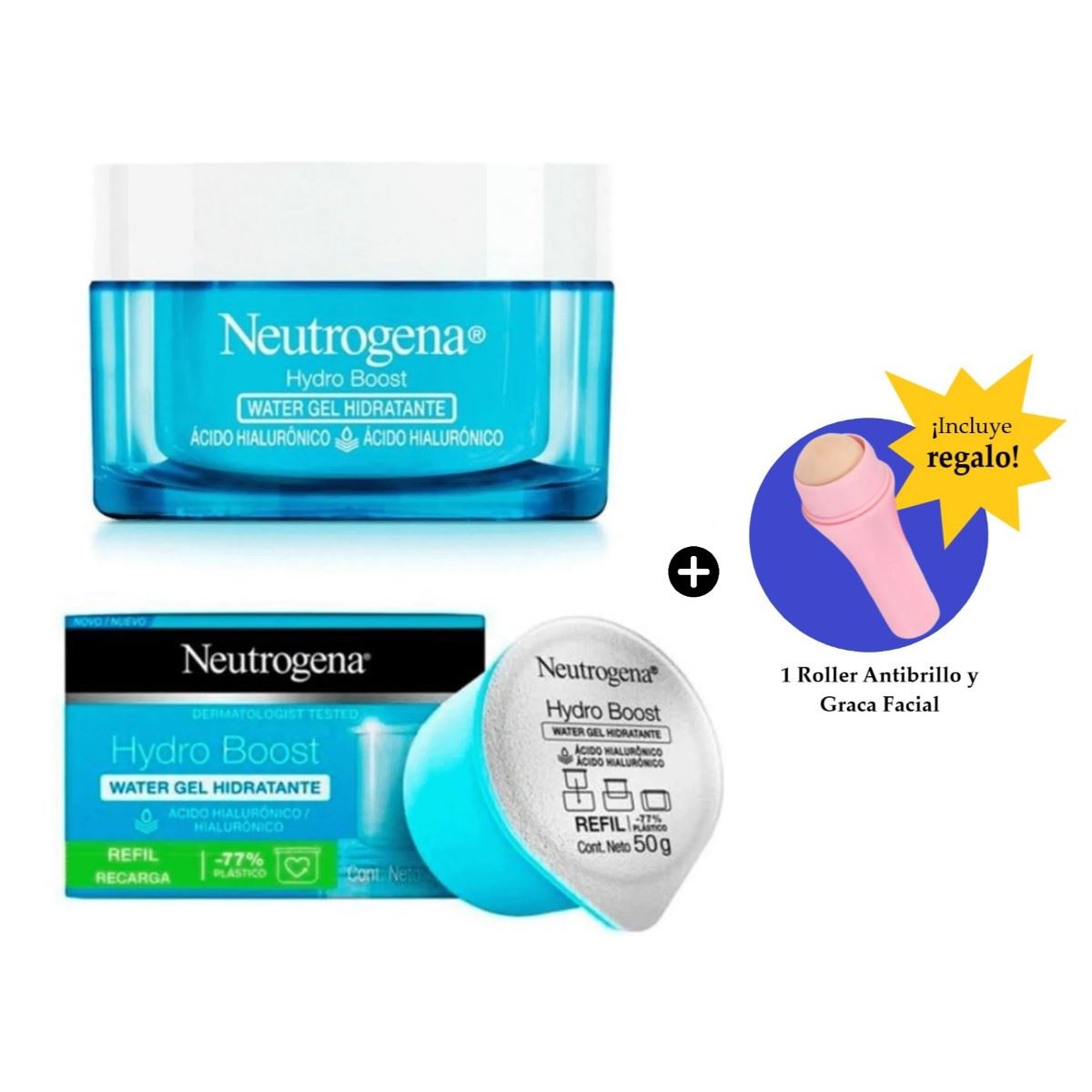 Crema Facial Hydro Boost Hidratante 50gr + Refill Neutrogena Más Regalo