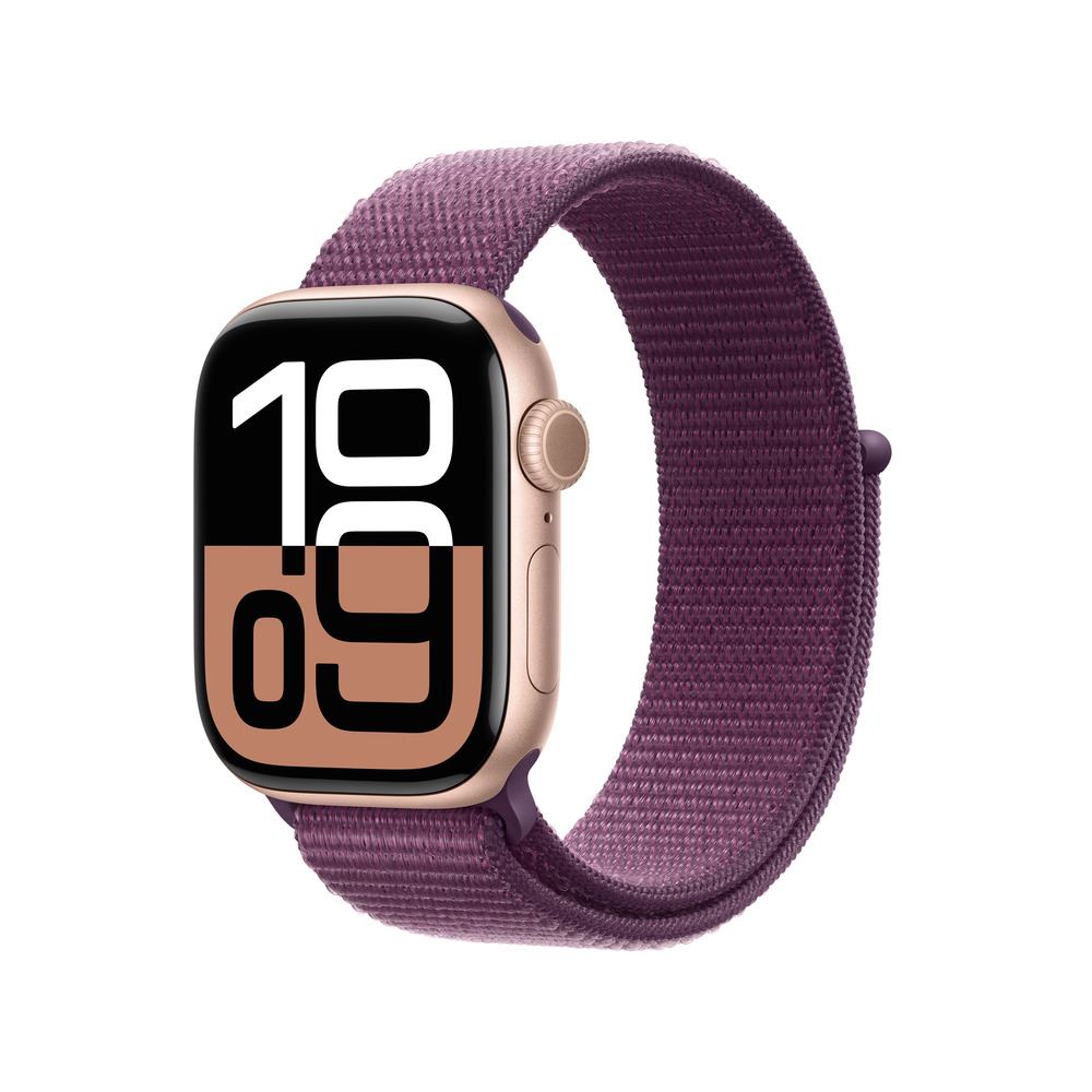 Apple Watch Series 10 GPS 46mm Rose Gold Sport Loop Plum Talla Unica