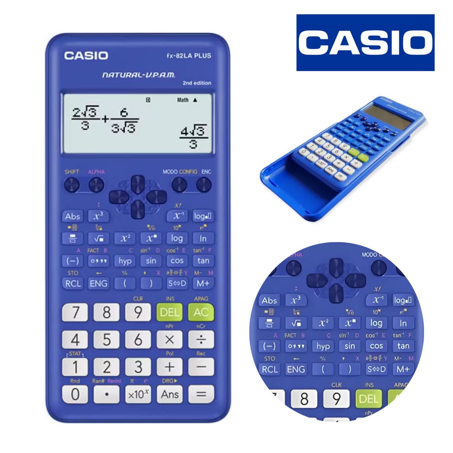Calculadora Científica Casio FX-82LA PLUS-2 BU – Azul