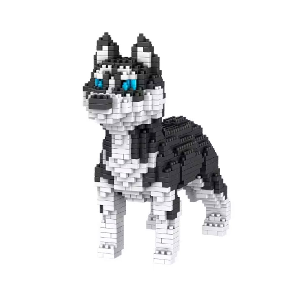 Perro Husky Siberiano Mini Bloques Armable 950 Piezas