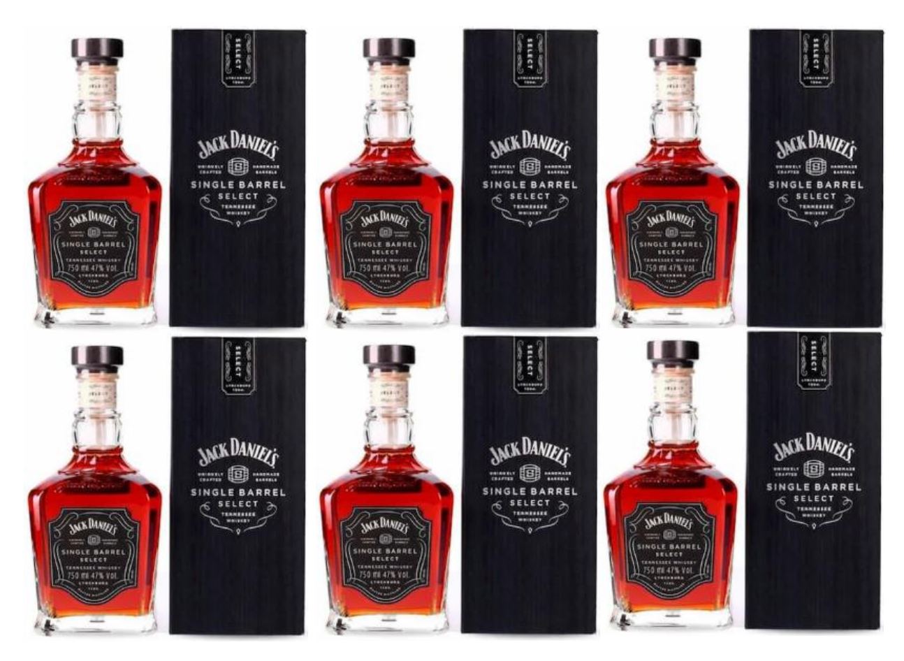 JACK DANIELS SINGLE BARREL 750ML - 6 UND