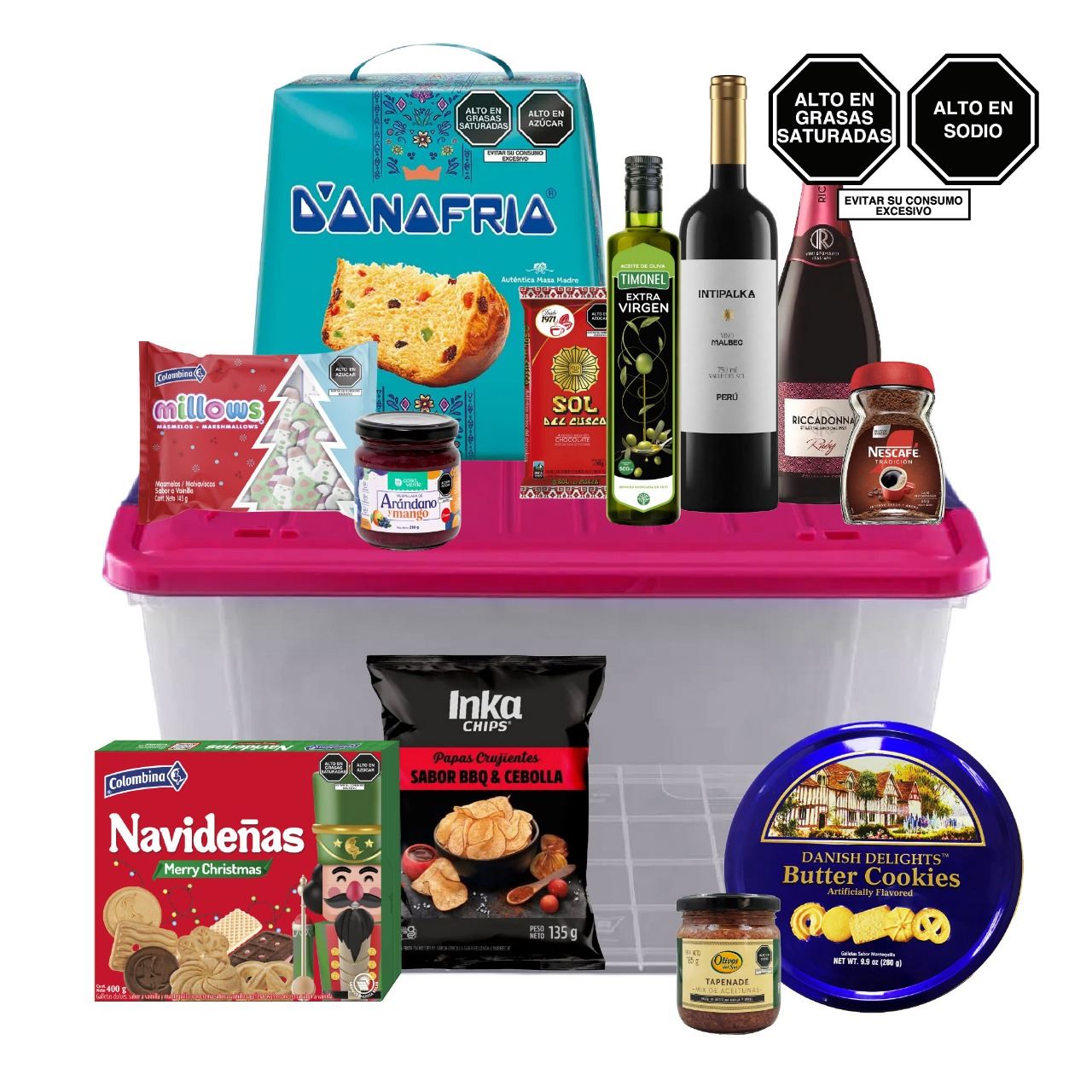 Canasta Navideña Ilusión Rey Caja C/Tapa Navidad - Vega