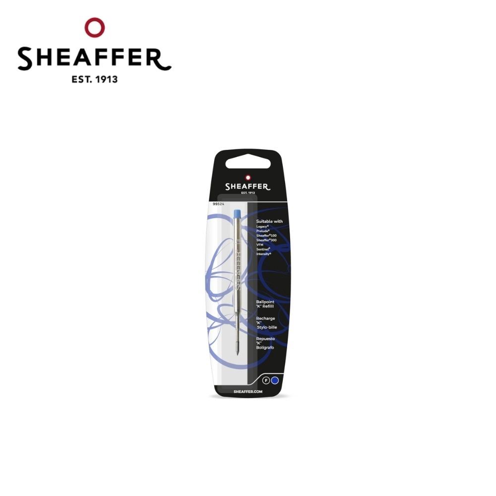 Repuesto Sheaffer tipo K bolígrafo azul punto fino