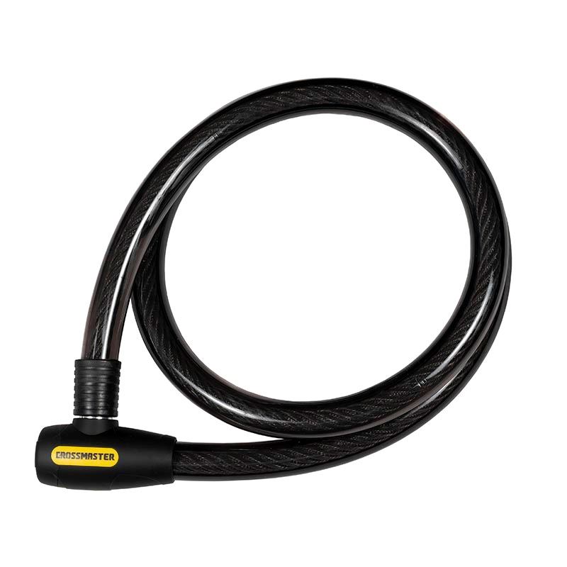 Candado para Bicicleta Cable Acero 12mmx1500mn 9933435 Crossmaster - Negro