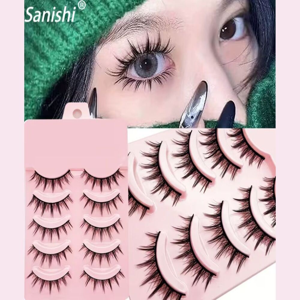 Pestañas Para Manga, Maquillaje Japonés Extensiones De Pestañas Gruesas Y Naturales, Cosplay, Anime