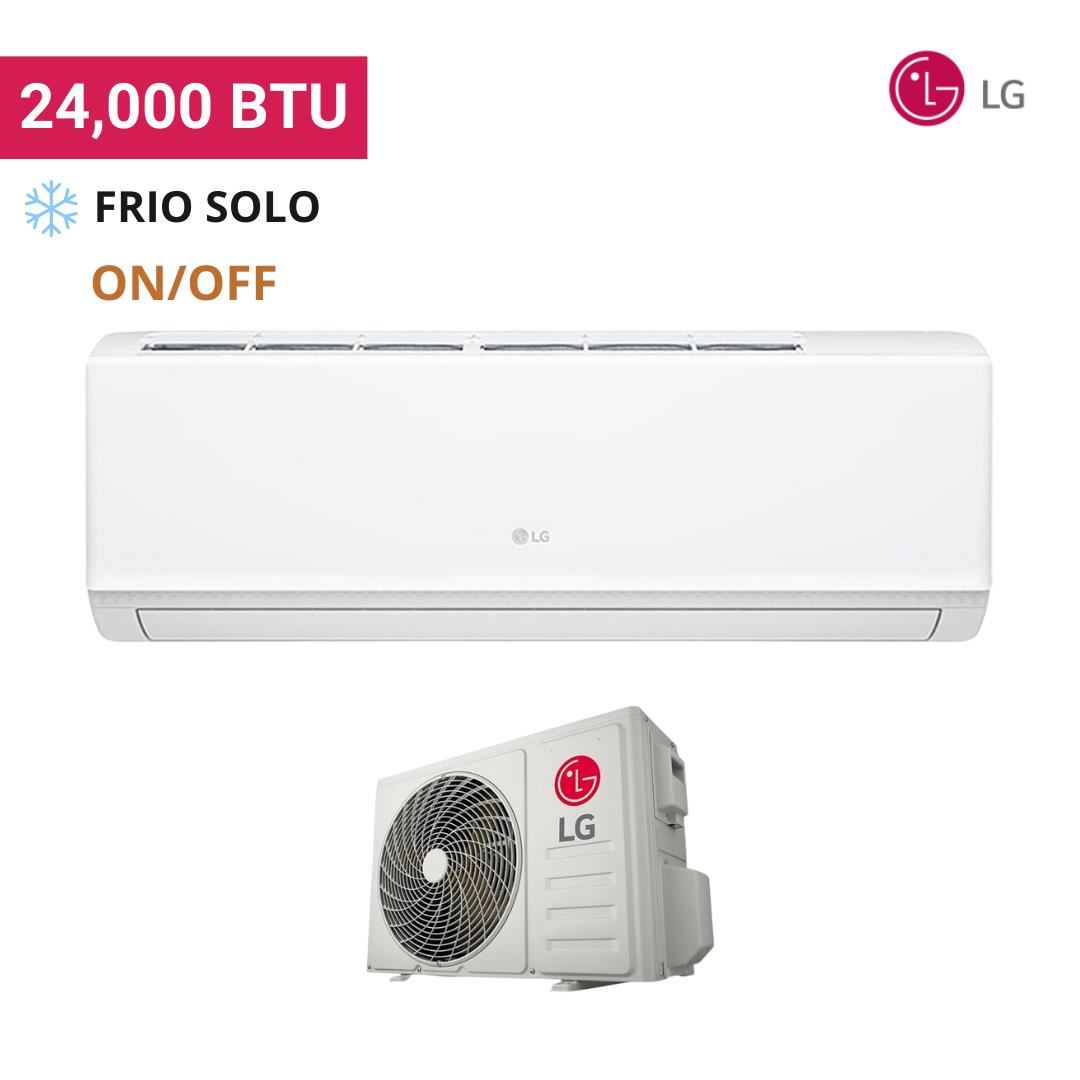 Aire Acondicionado LG 24 000 BTU Frío Solo On/Off