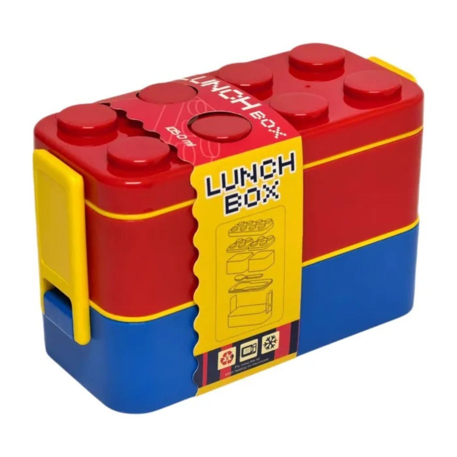 Set de 3 Contenedores de Plástico Bloques Lego