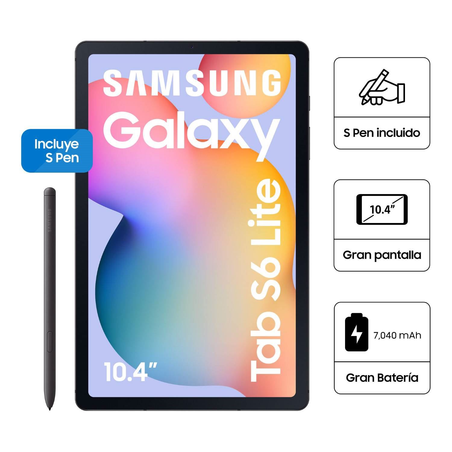 Tablet Samsung Galaxy Tab S6 Lite 10.4" 4GB 128GB – Gris