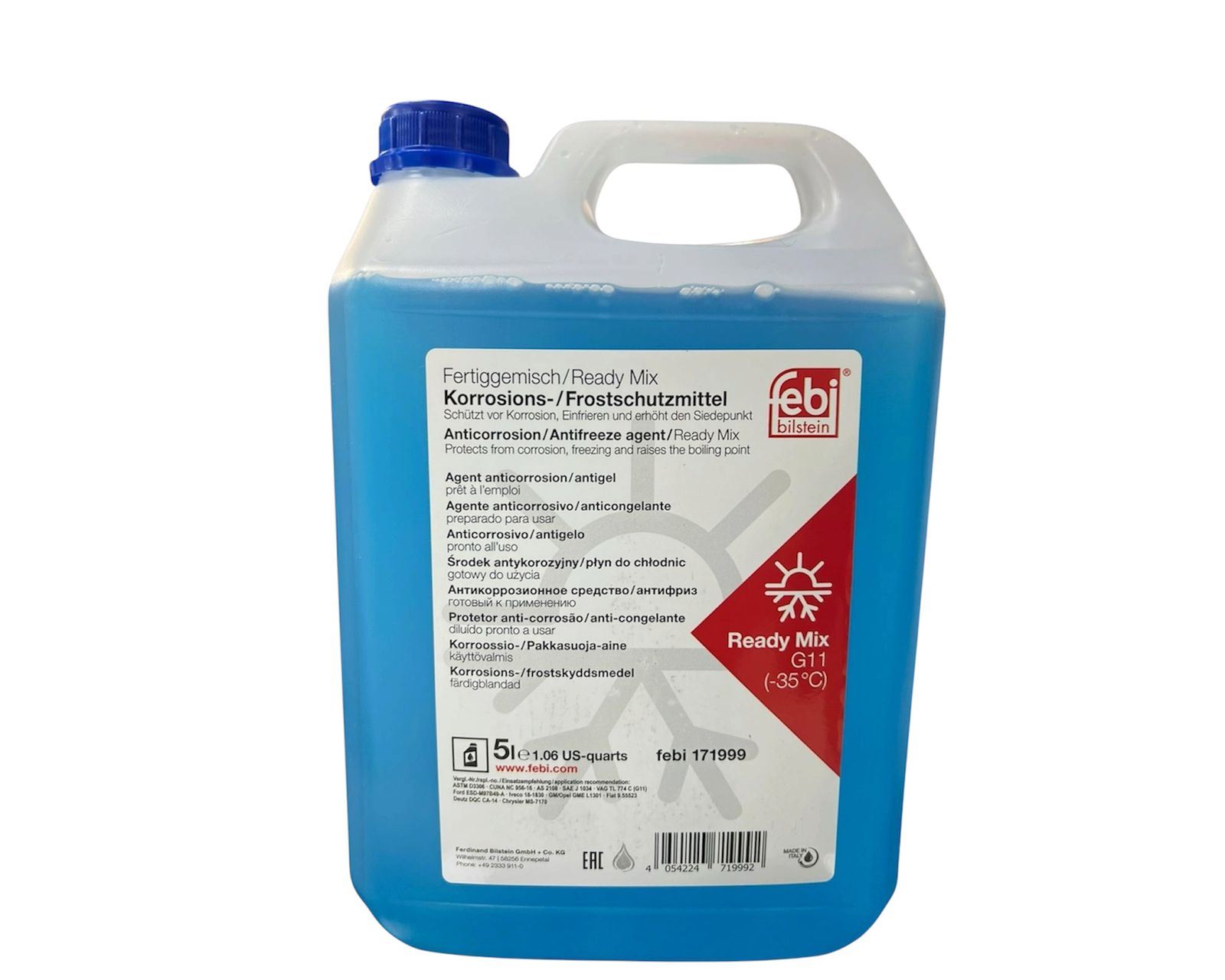 REFRIGERANTE PARA RADIADOR  LISTO PARA USAR FEBI G11 - 5L