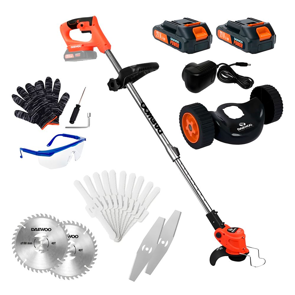 Cortadora de Césped a Batería 21V Daewoo DALBC-20WH 150mm 9500rpm