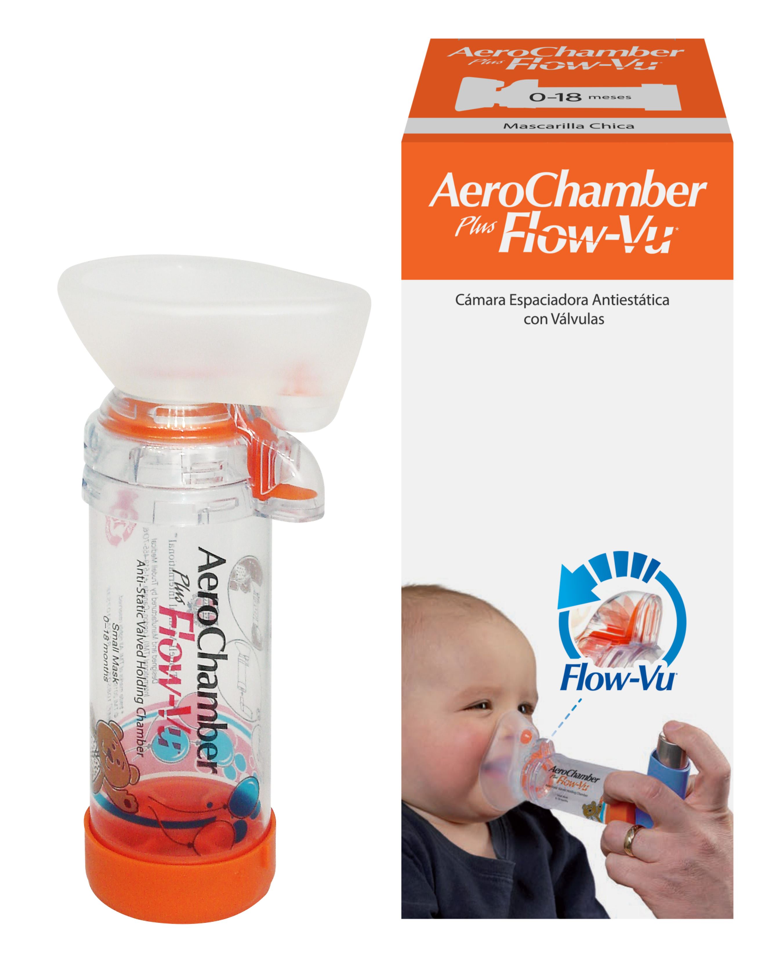 AeroChamber Plus Flow-Vu Cámara de inhalación infantil