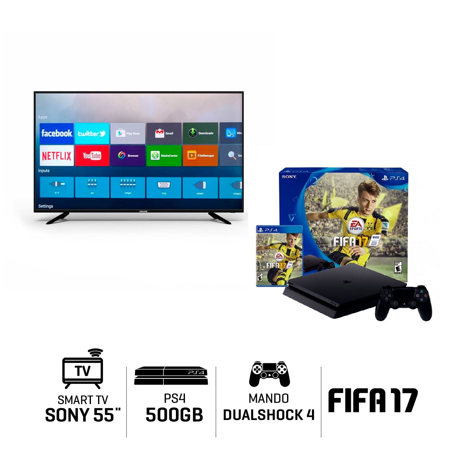 ps4 with tv combo