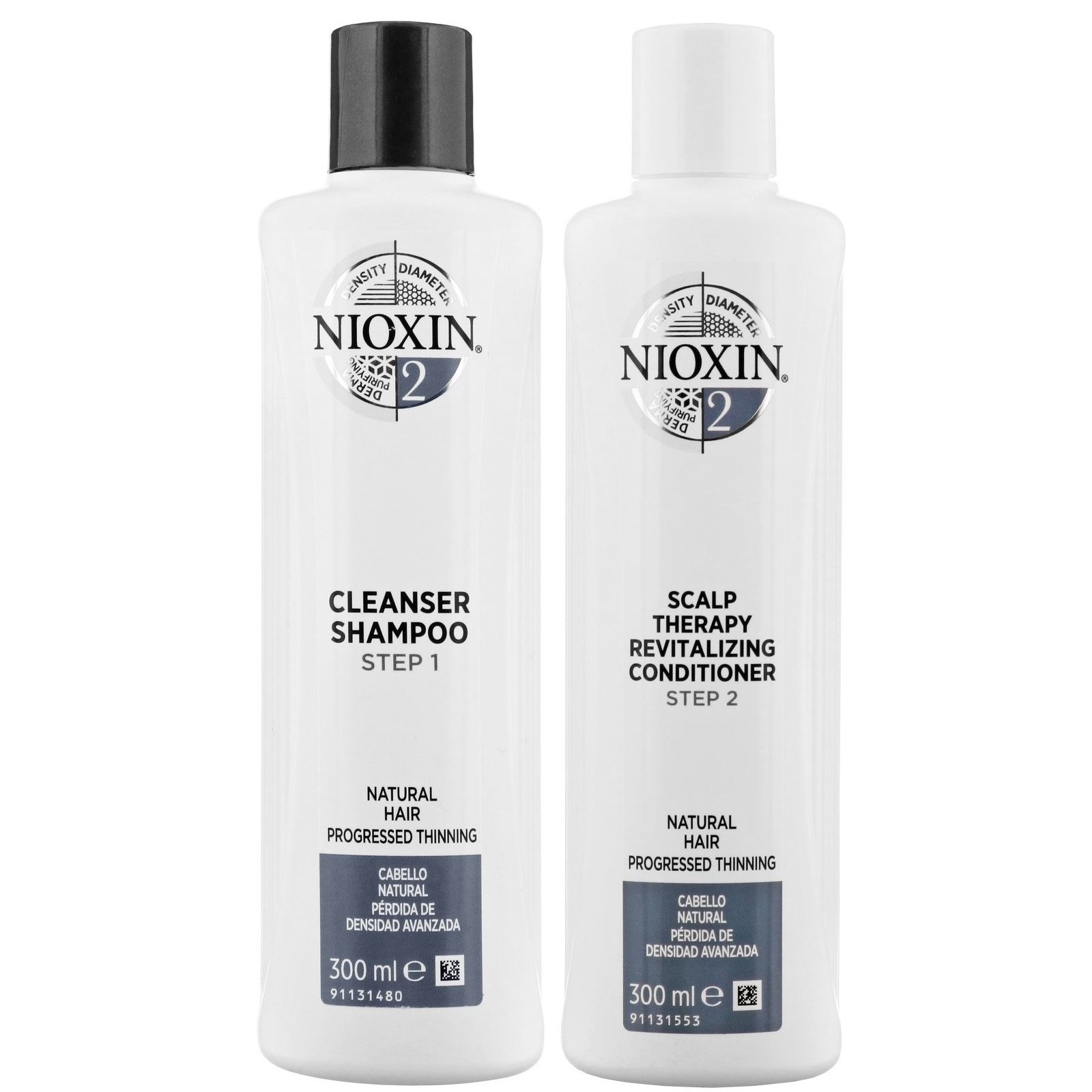 Nioxin-2 Shampoo Densificador + Acondicionador para Cabello Natural
