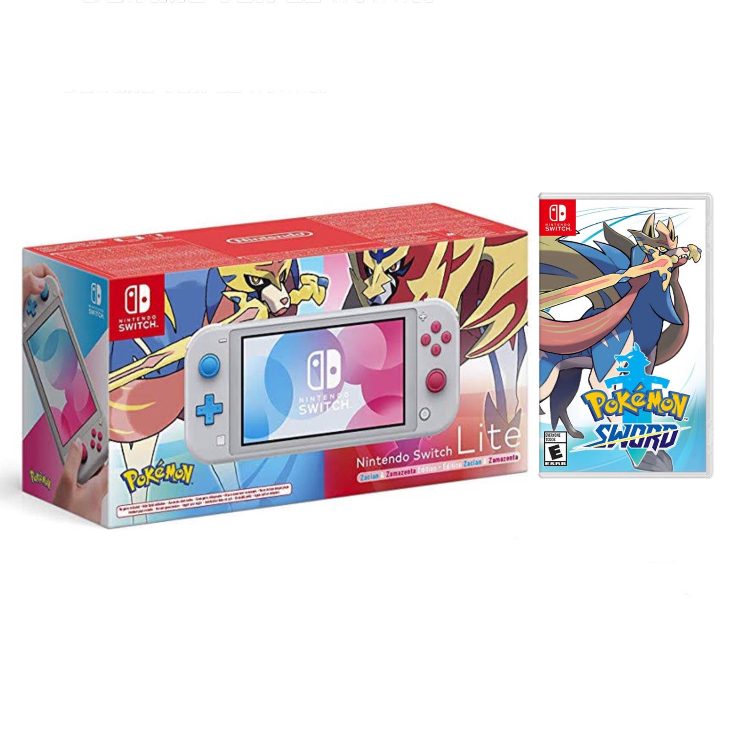 Nintendo Switch Lite Pokemon Zacian Y Zamazenta Edition Pokemon Sword Juntoz Com