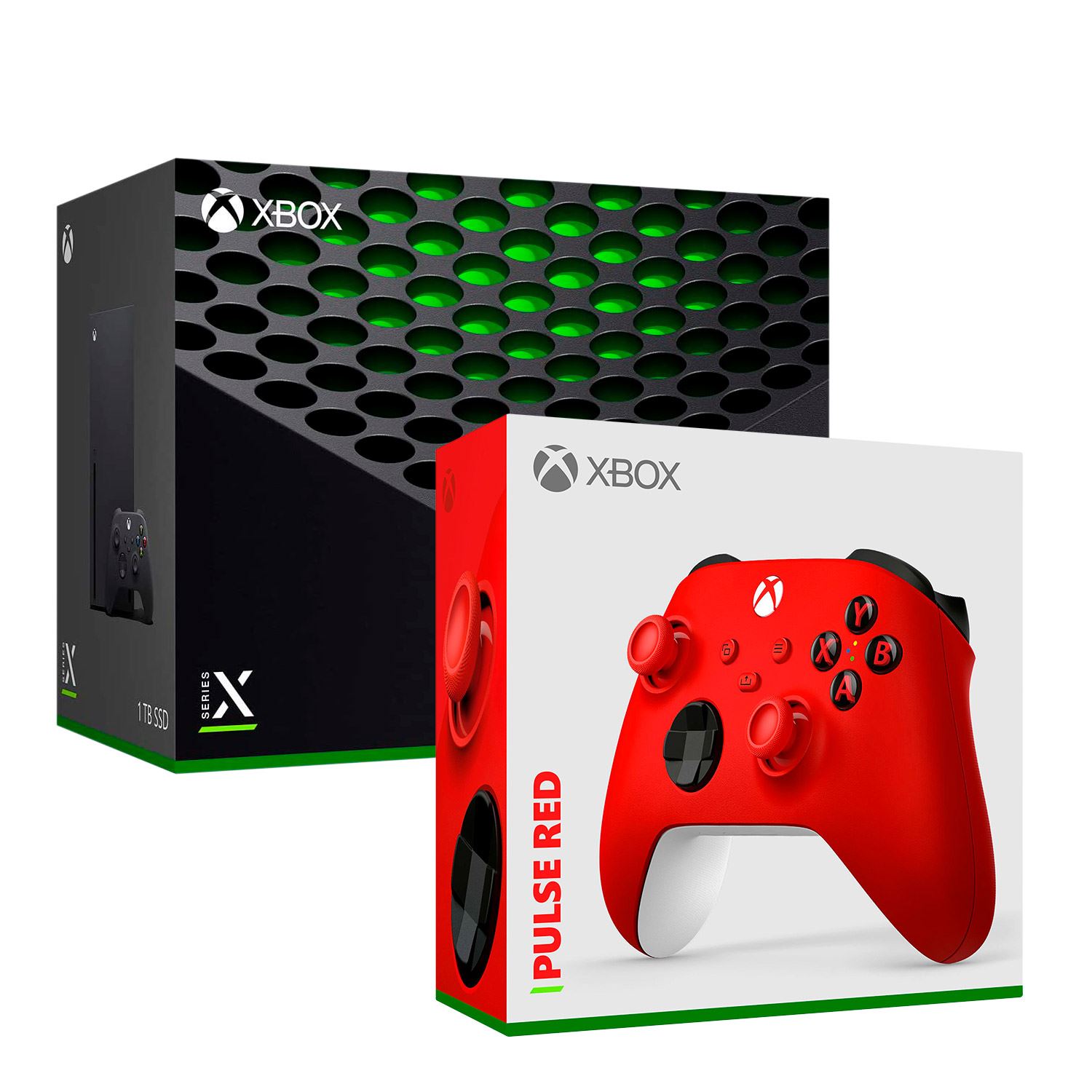 Mando Xbox Wireless Rojo Pulse Red Xbox Series X + Bateria Recargable