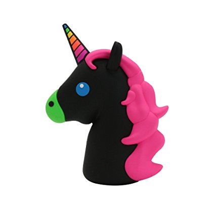 unicornio negro peluche