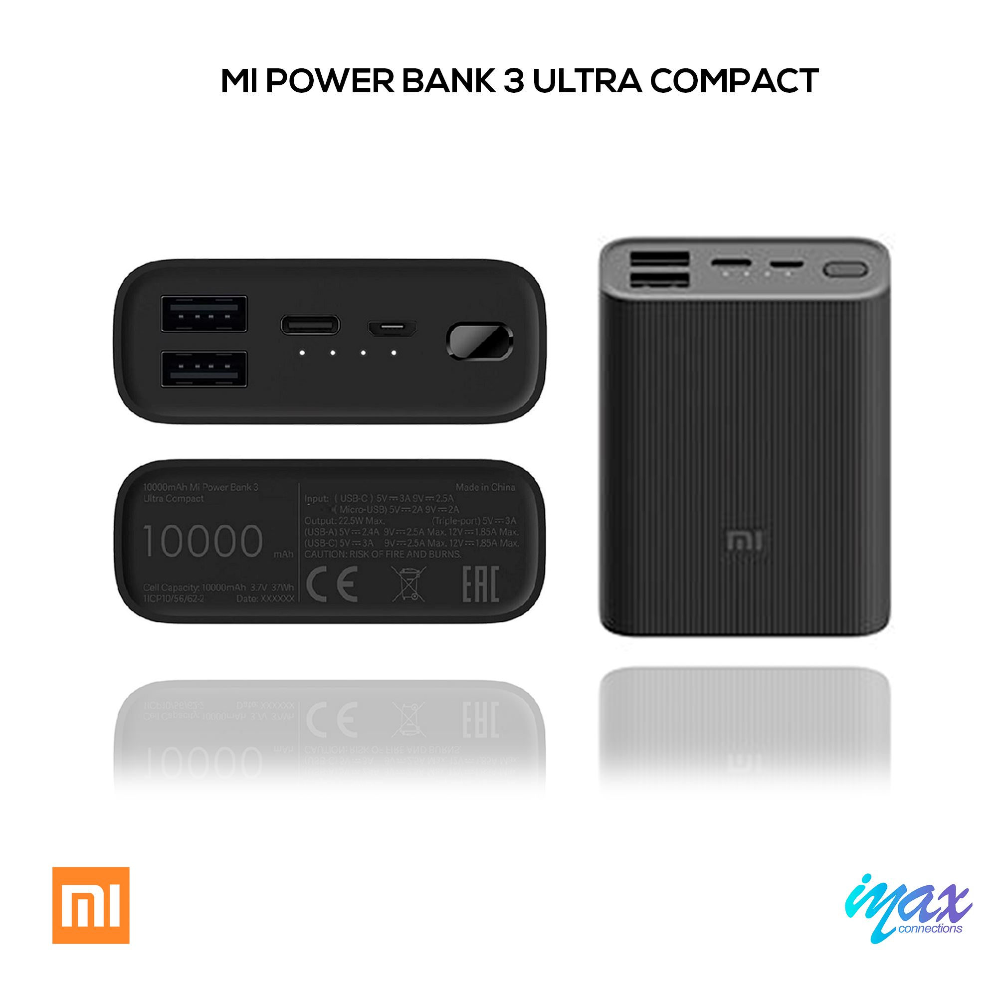 Xiaomi Power Bank 3 10000 mAh Ultra Compact Negro