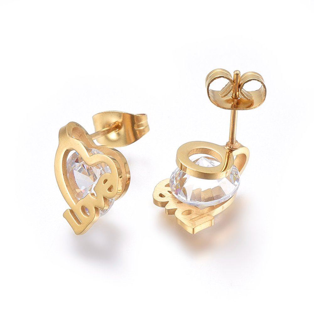 Aretes de Acero Inoxidable Circus – Isondú Joyas