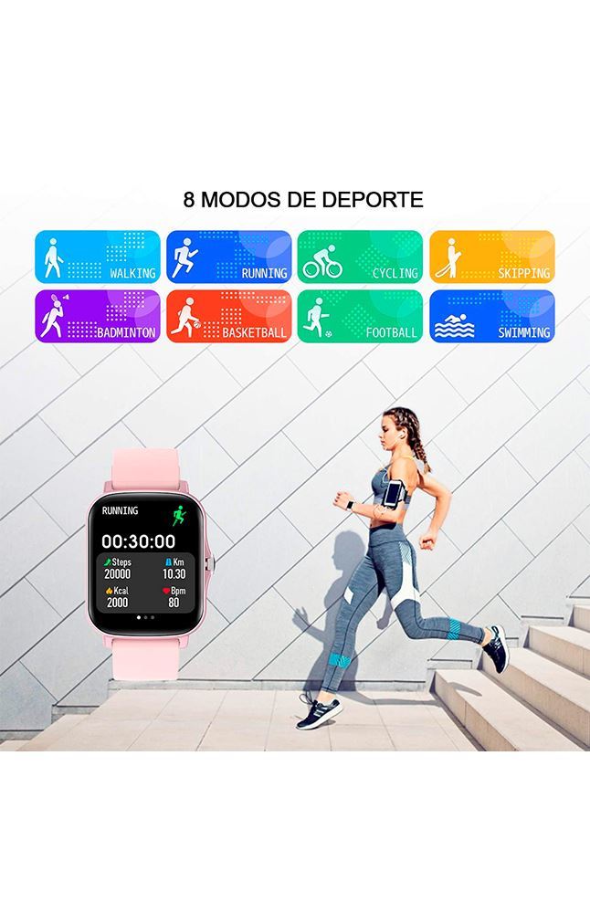 Smartwatch Colmi P8 Plus con Oximetro Incorporado - Rosado | Juntoz