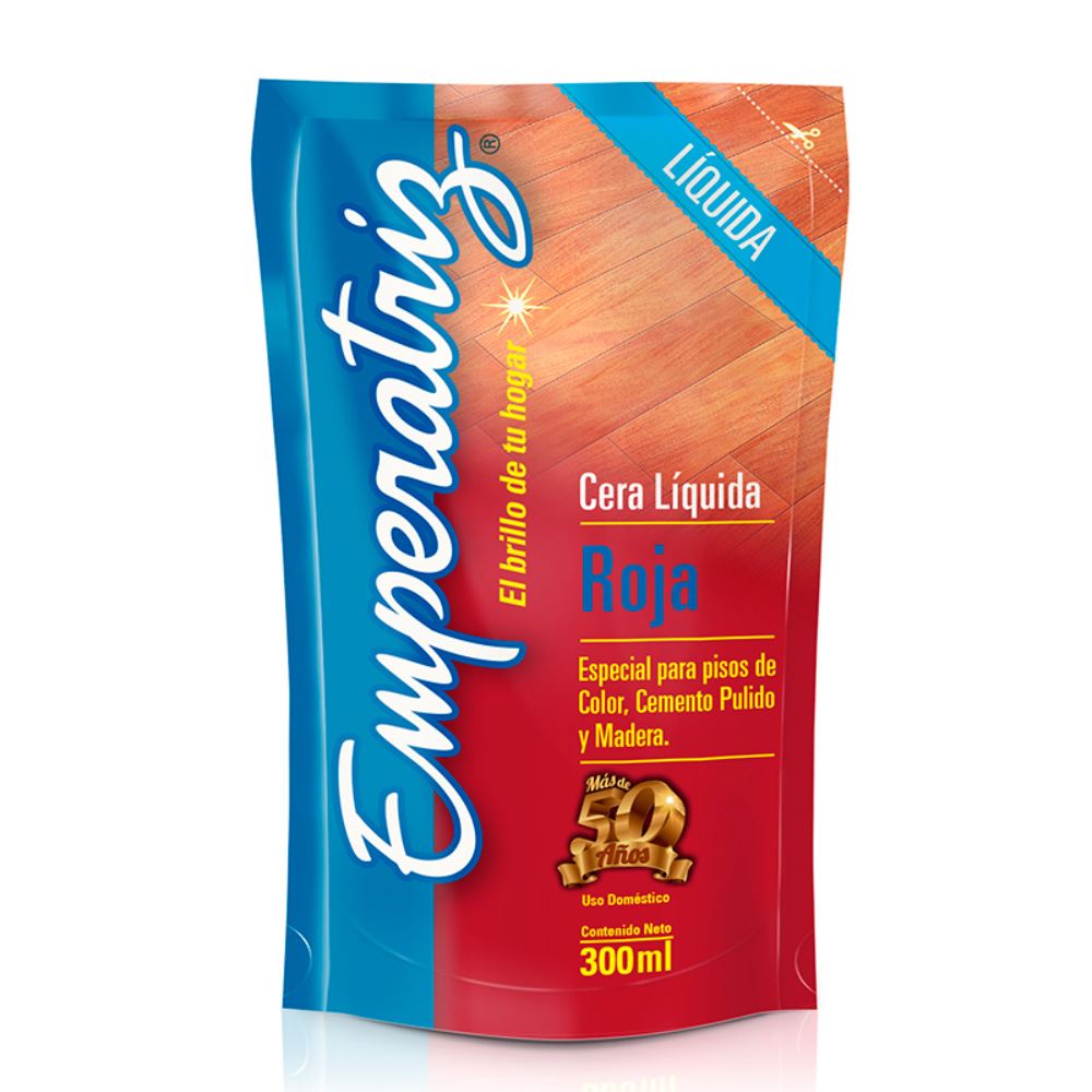 Cera Líquida EMPERATRIZ Roja Doypack 300ml